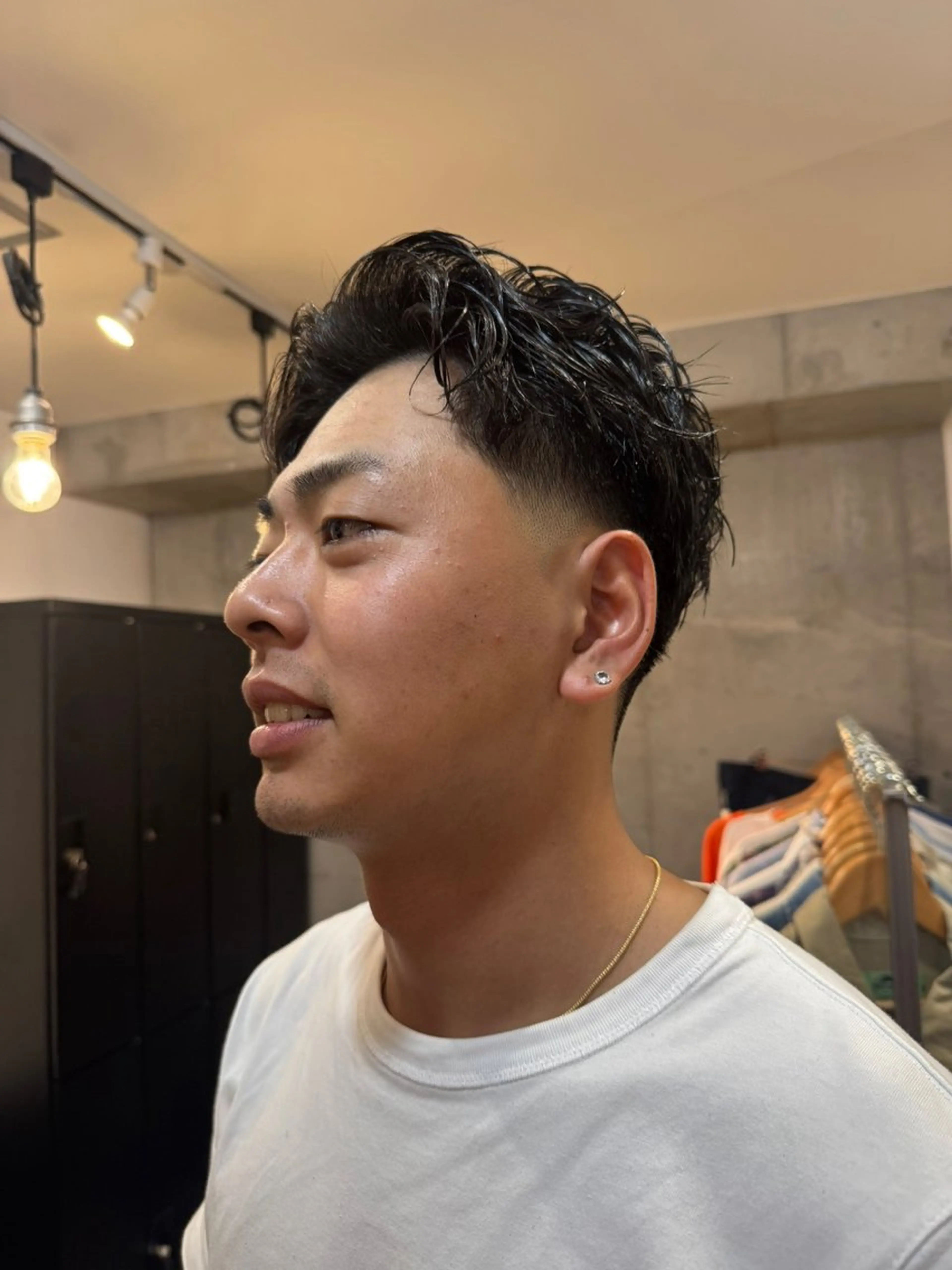 ショート パーマ メンズ カット Goodplace&thing所属・堀 琉冴のヘアスタイル