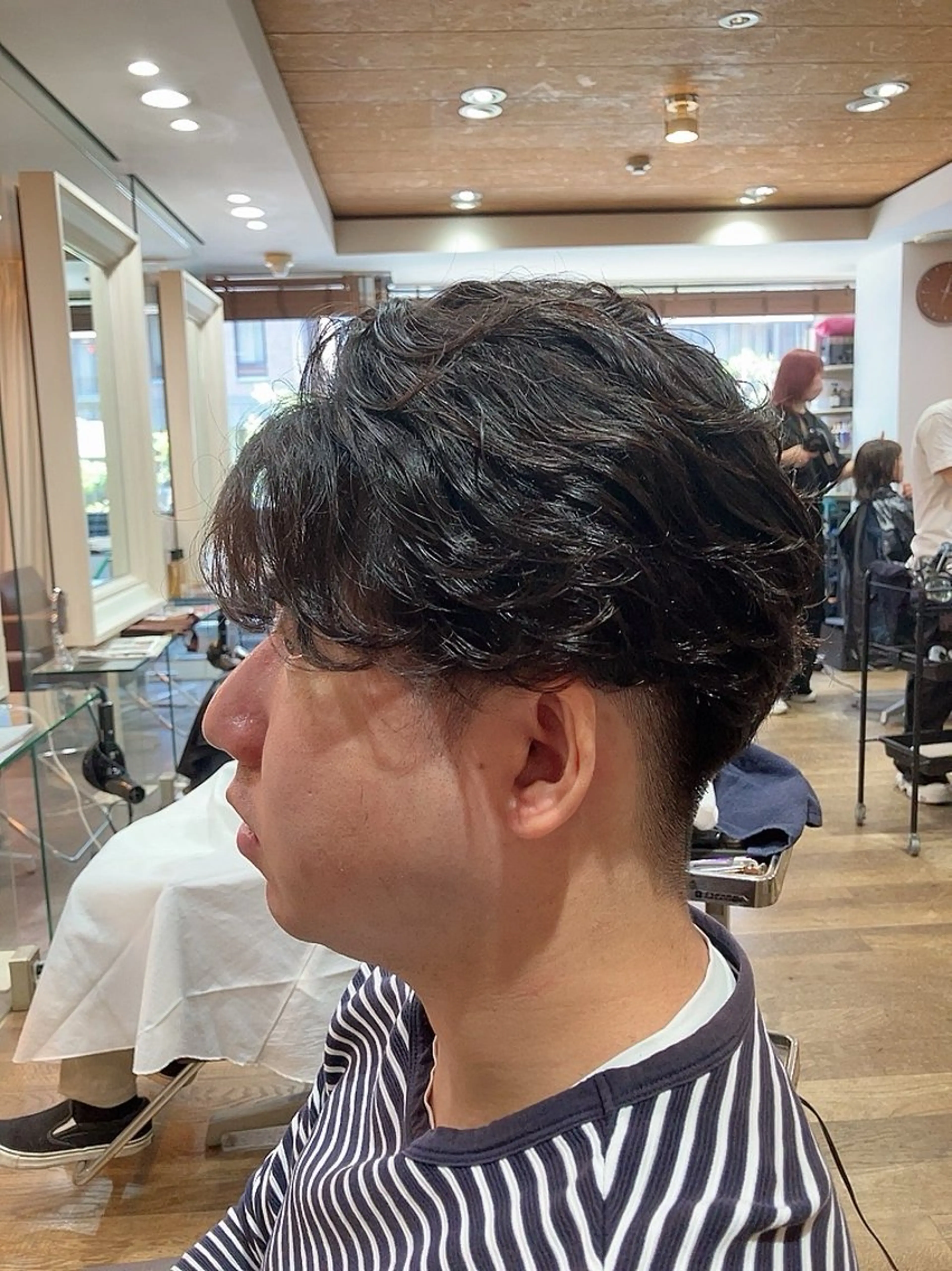 ショート パーマ メンズ TAYA 心斎橋所属・山本 聖真のヘアスタイル