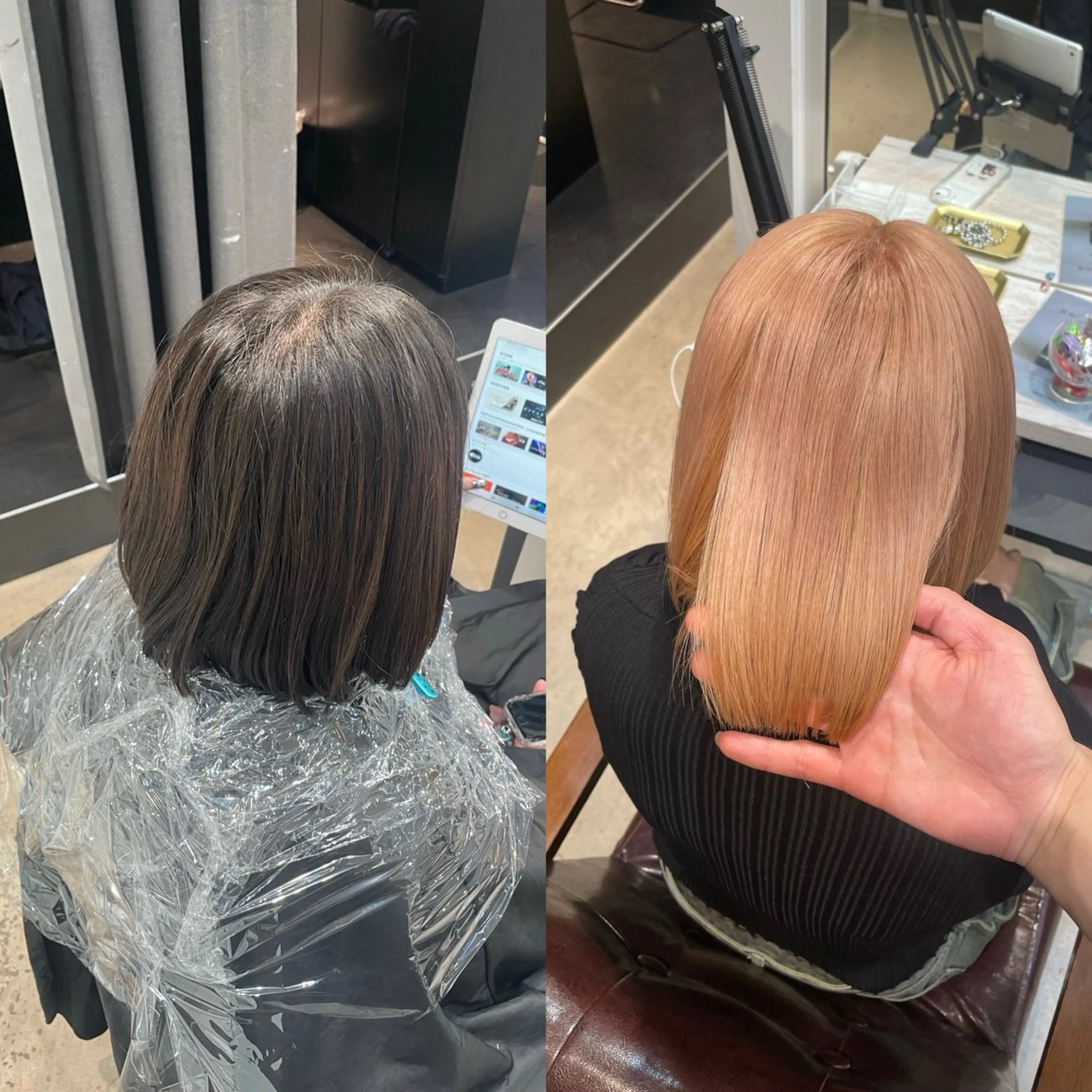 ショート カラー カット ヘアカラー トリートメント youres hair 新宿3丁目店所属・艶髪/ハイトーン /髪質改善/柴田のヘアスタイル