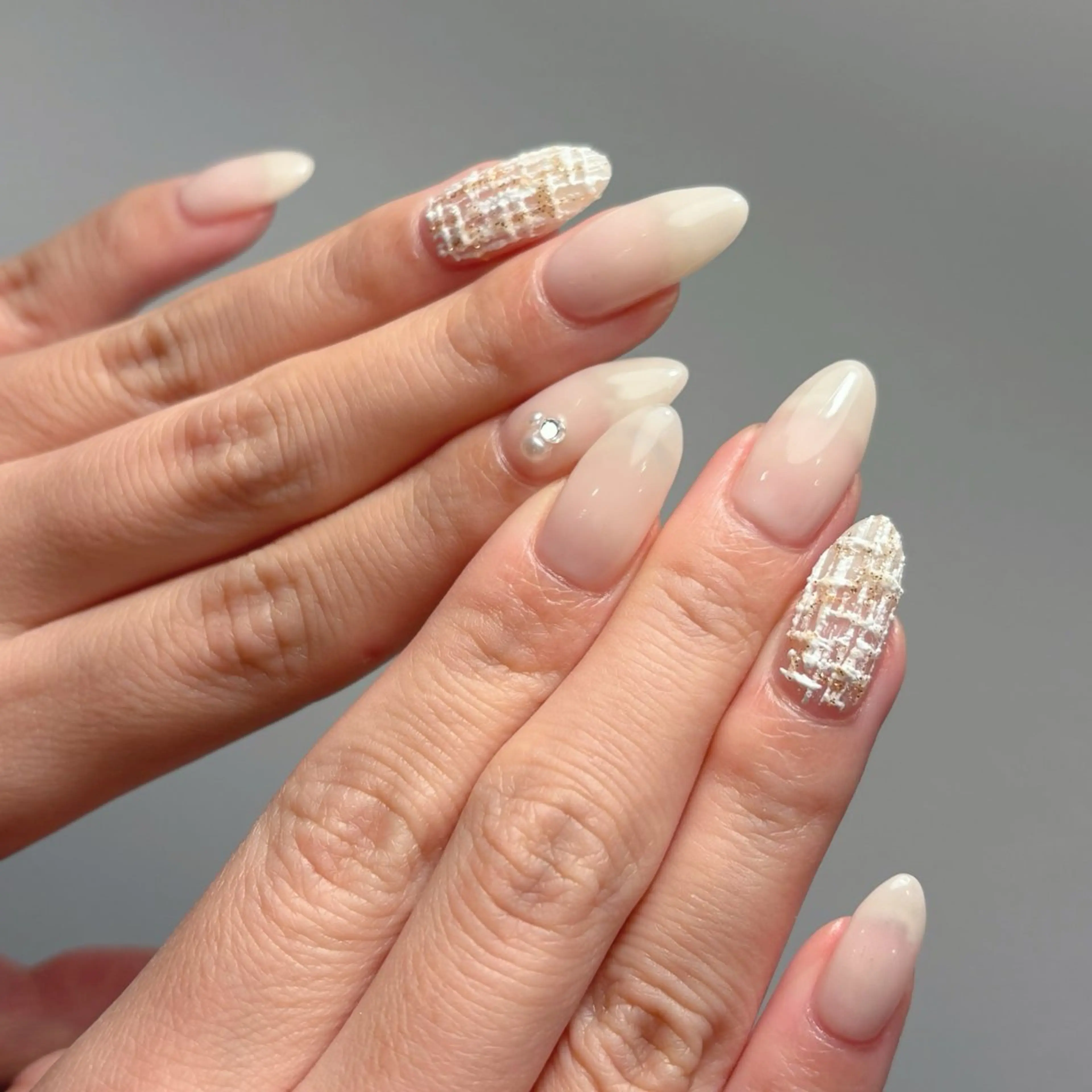 ネイル ツイードネイル ハンドネイル Rich+nail Mayuのネイルデザイン
