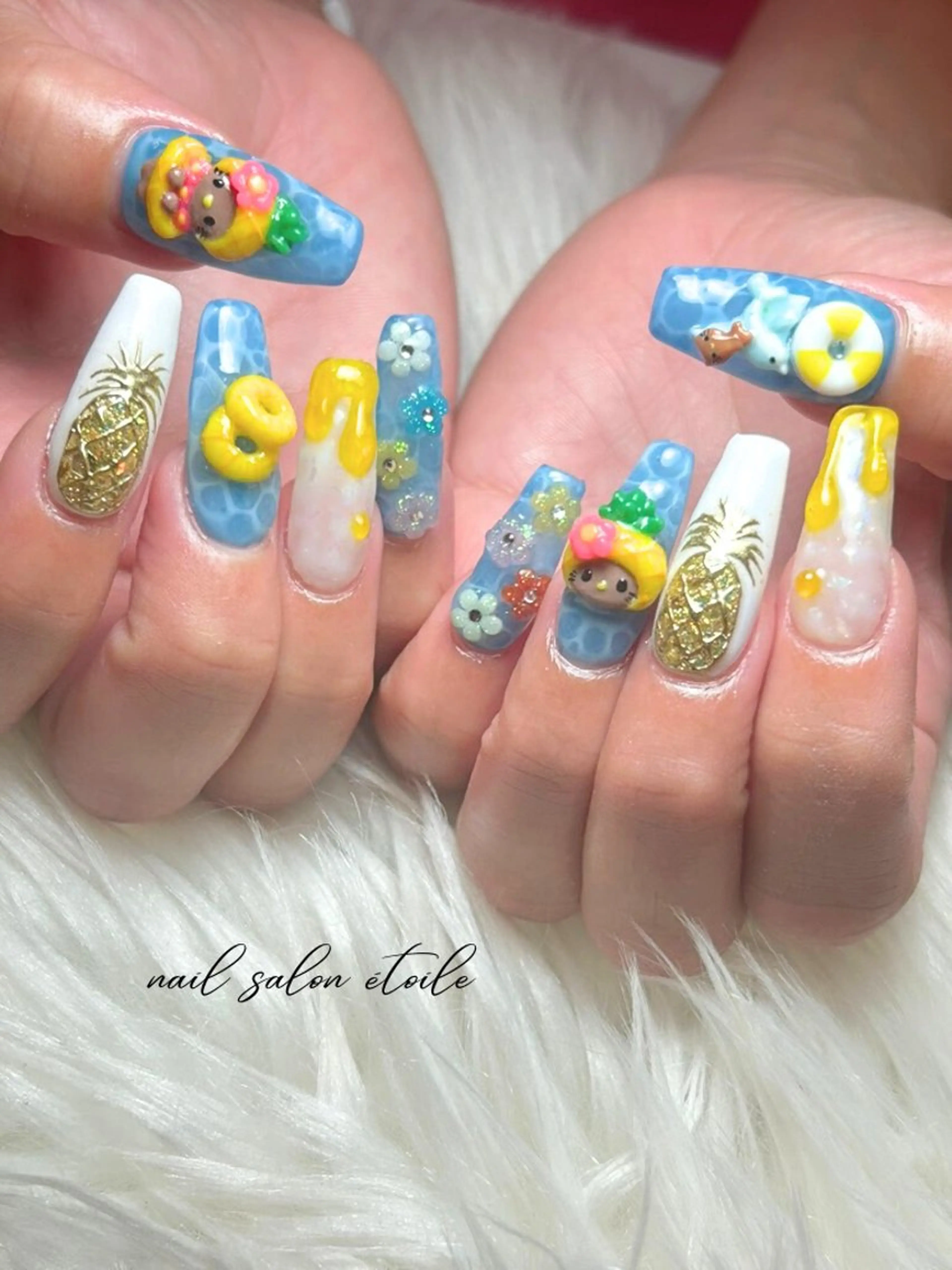 ネイル 夏ネイル ハンドネイル nail salon étoileのネイルデザイン