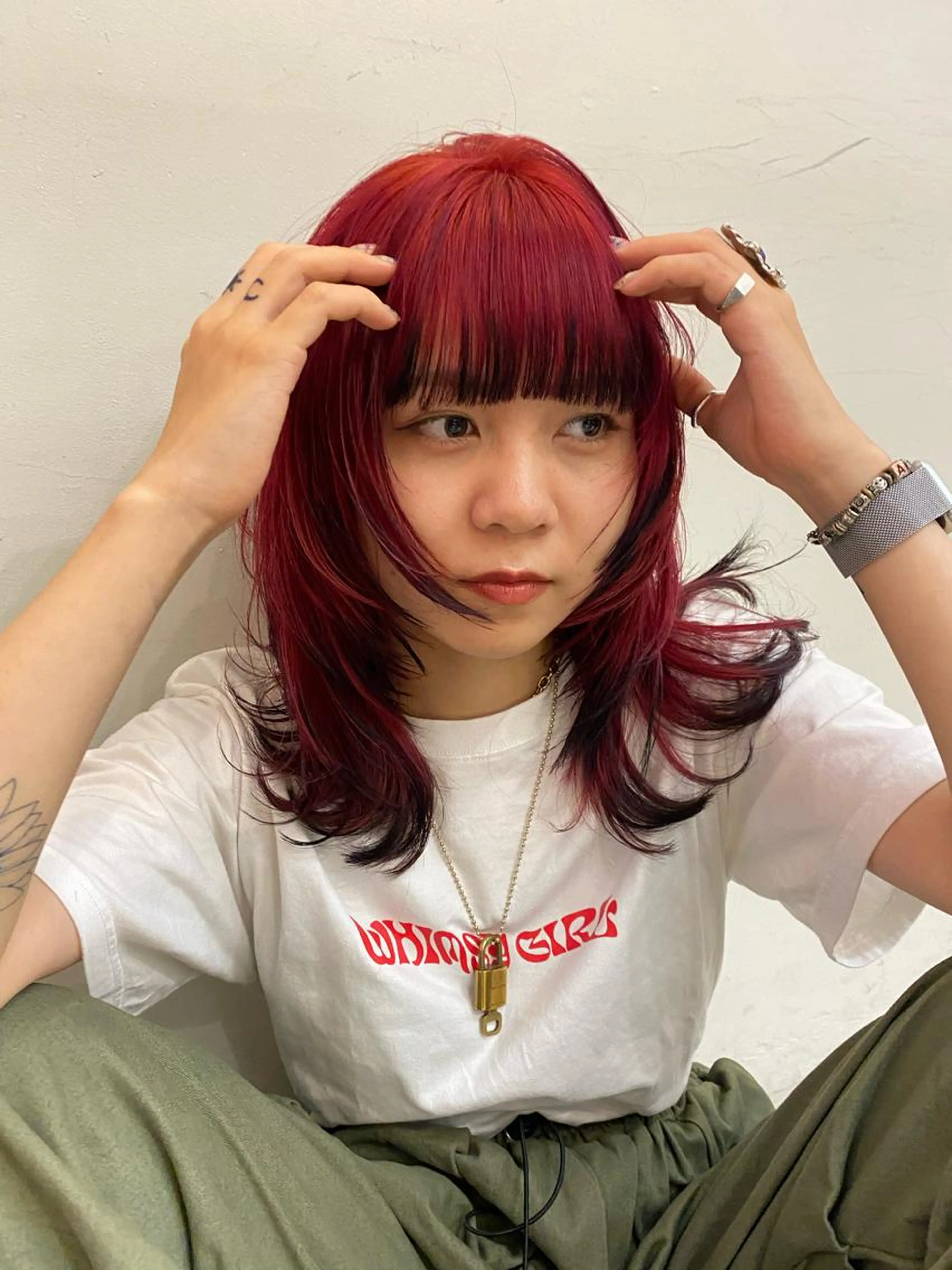✨レイヤーカット✂️ +ハイデザインカラー❤️‍🔥の写真