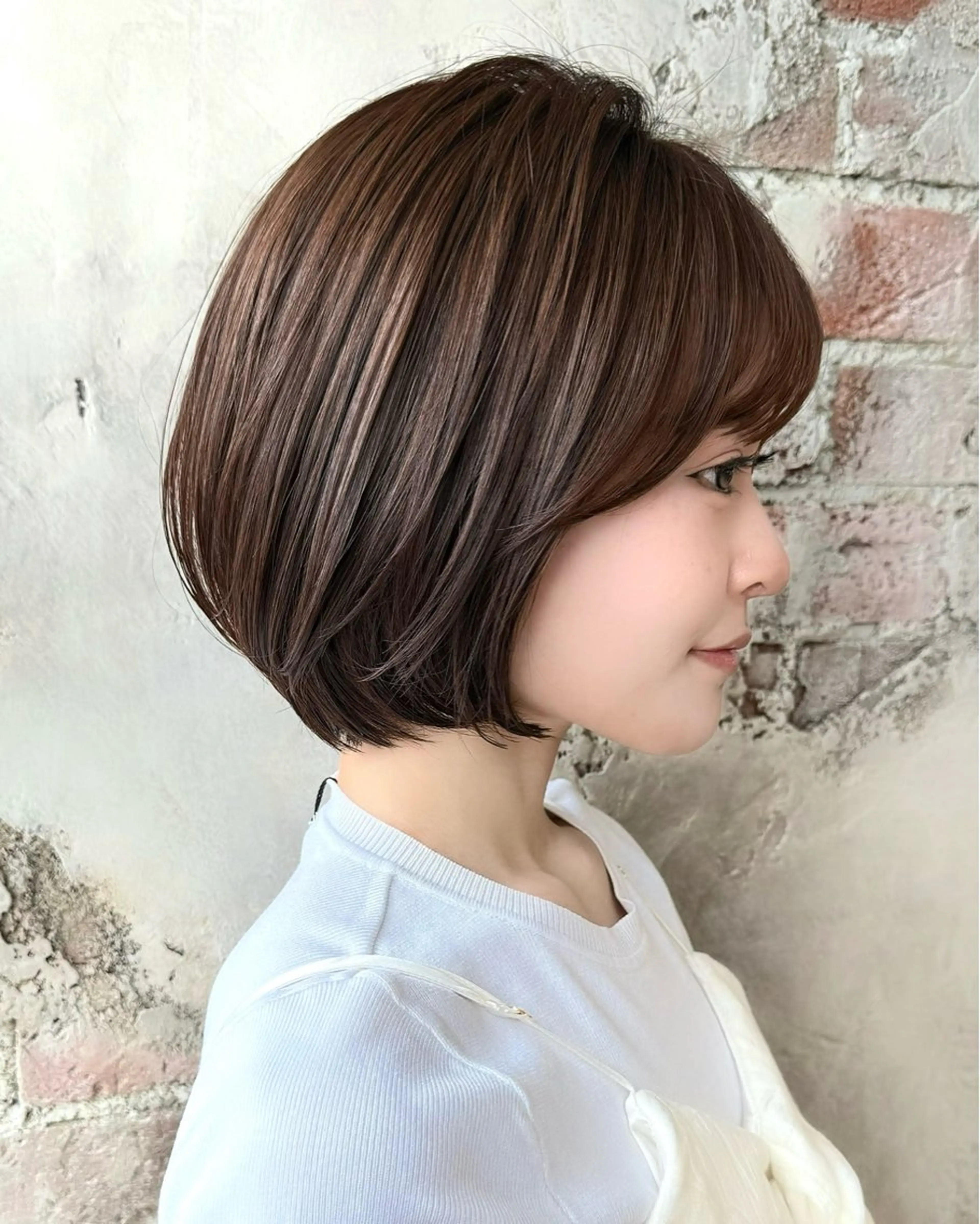 ショート カラー カット ヘアカラー トリートメント 💍新宿ショート 💍岩田莉奈のヘアスタイル