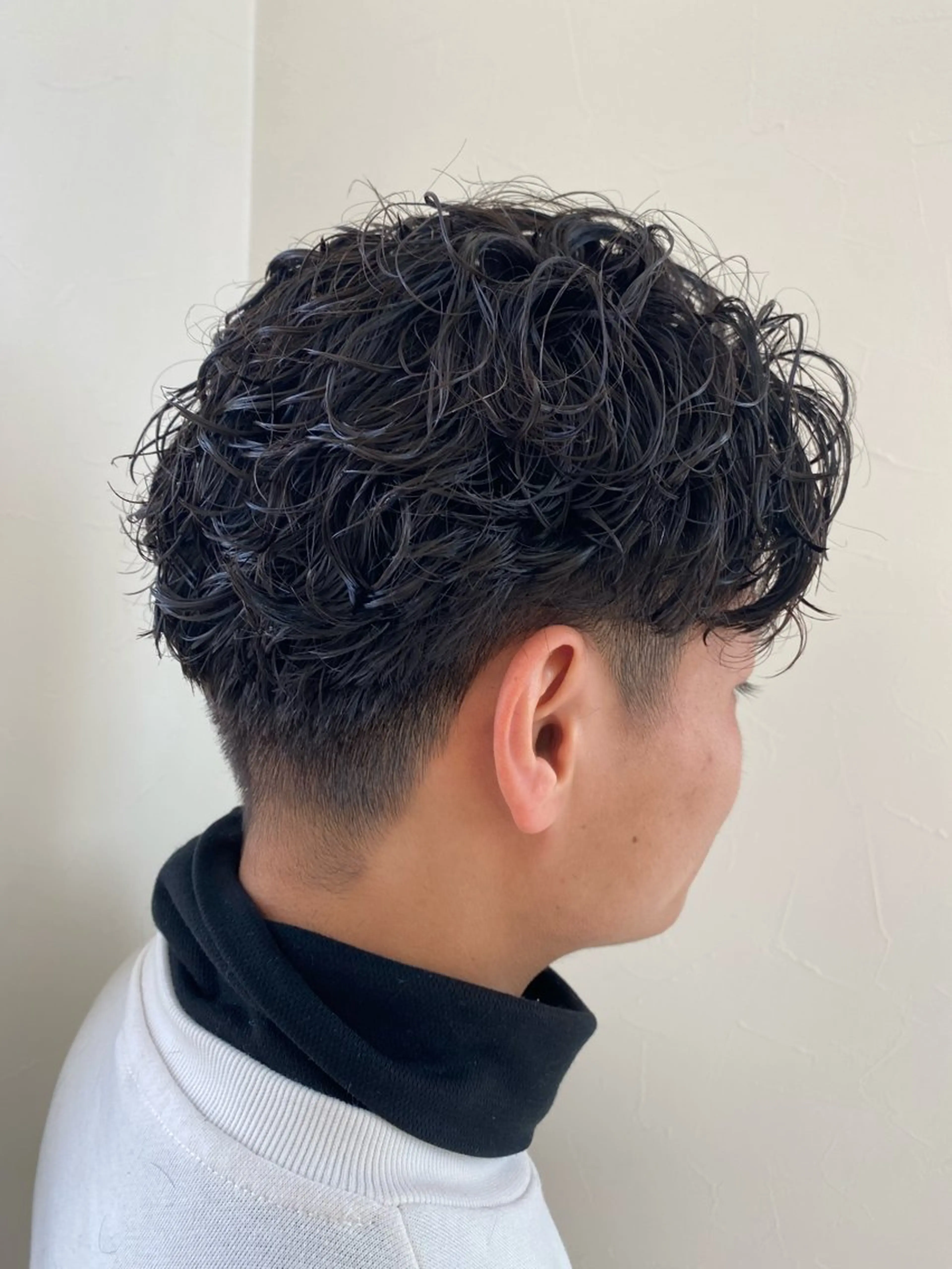 パーマ メンズ カット パーマ ヘッドスパ 神戸 蒼司のヘアスタイル