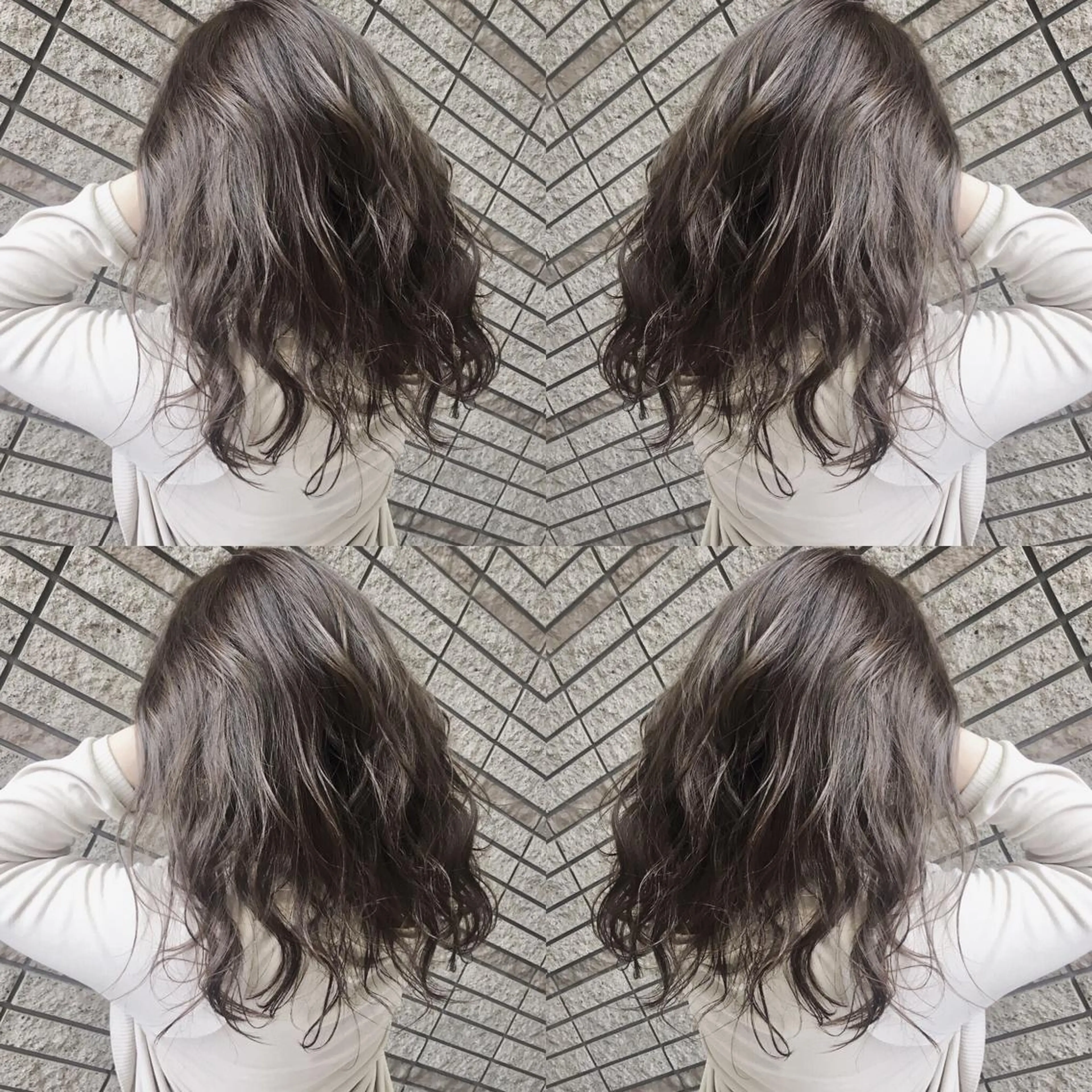 セミロング カラー セミロングパーマ グレージュ イルミナカラー 外国人風カラー カット ヘアカラー トリートメント N° jillva ♦️川端裕司♦️のヘアスタイル