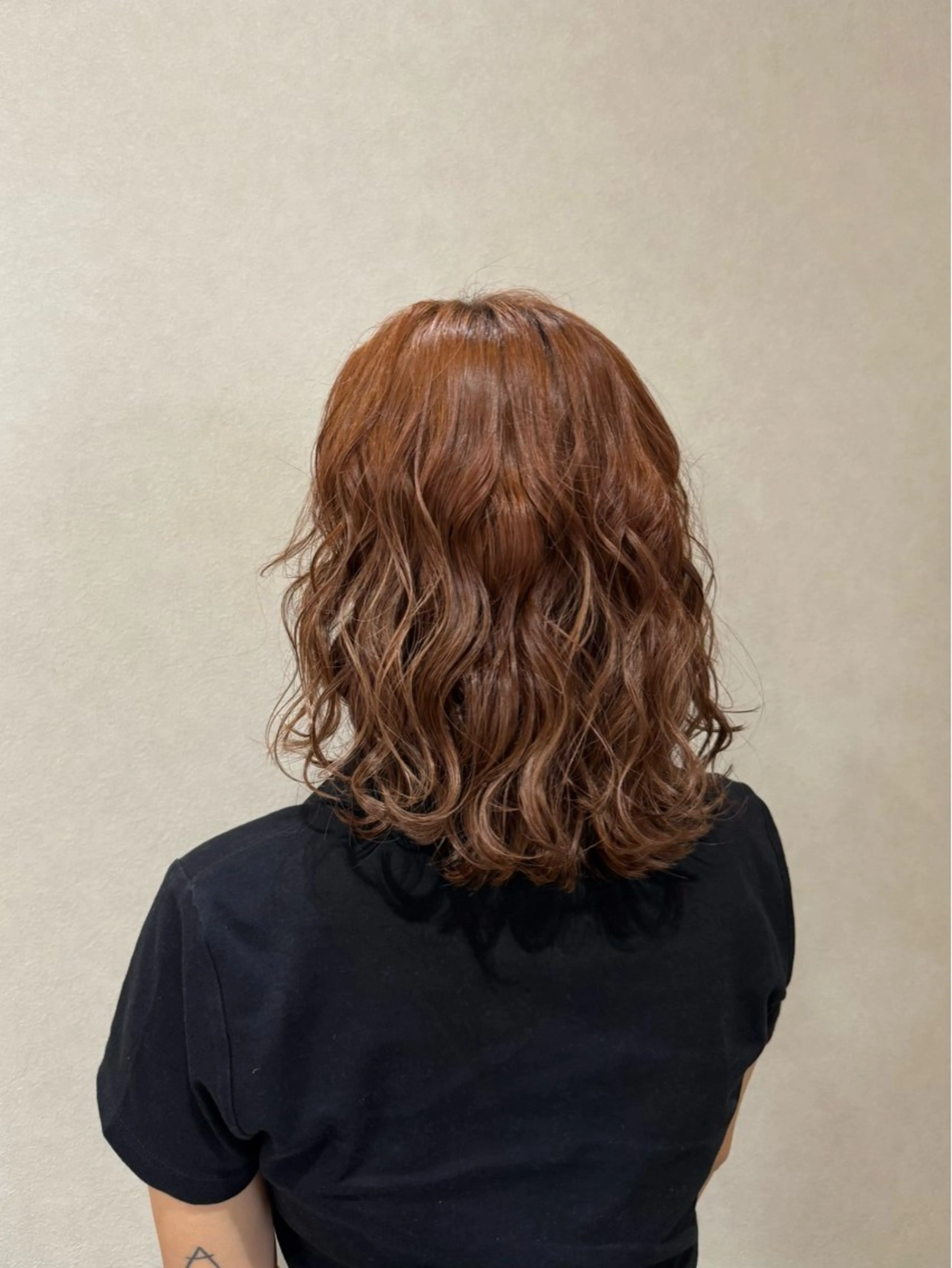 ミディアム ミディアムパーマ risa / base hairのヘアスタイル