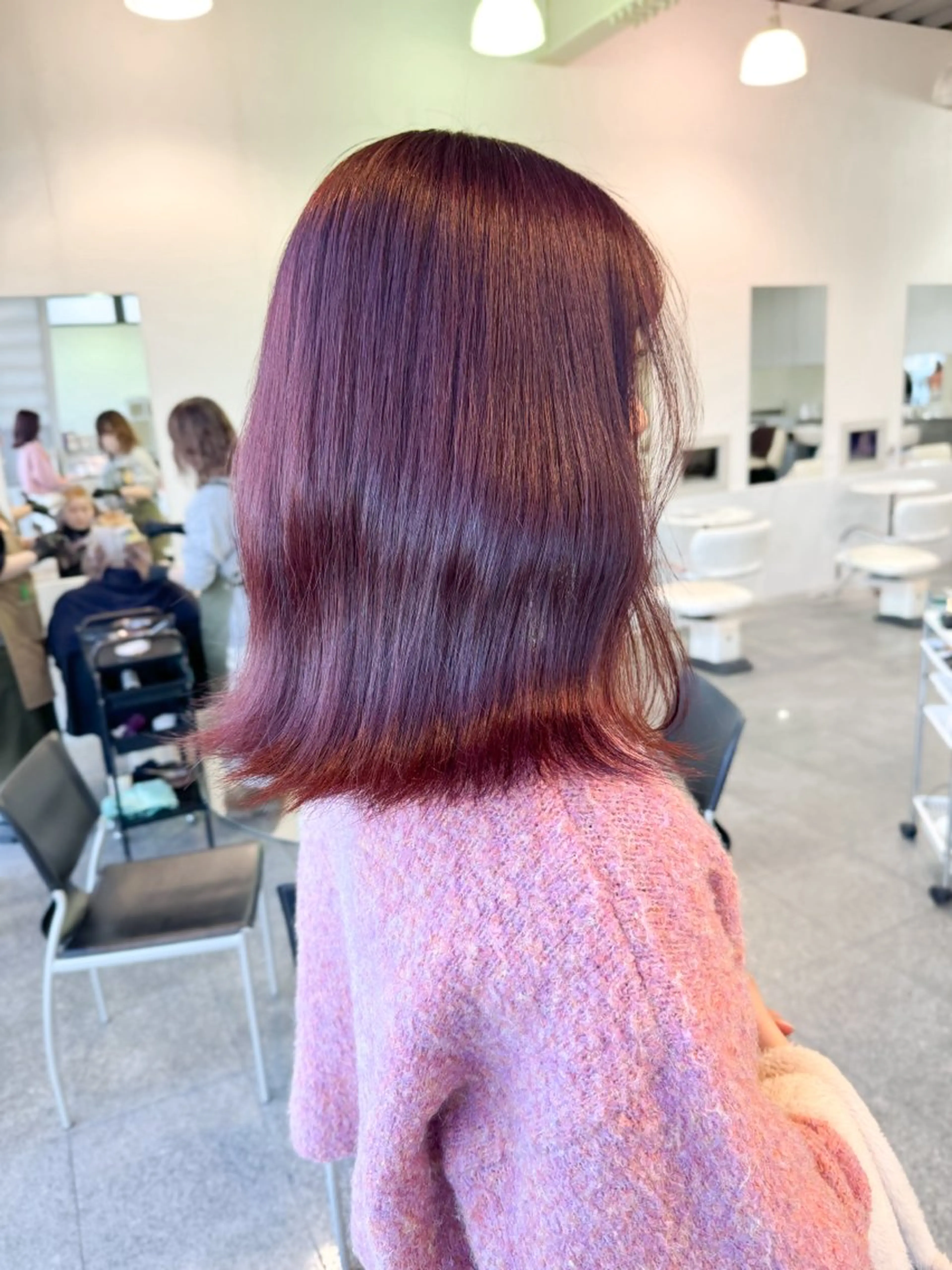 セミロング カラー ヘアカラー トリートメント 🎀ヒシダアキ /taboo🎀のヘアスタイル