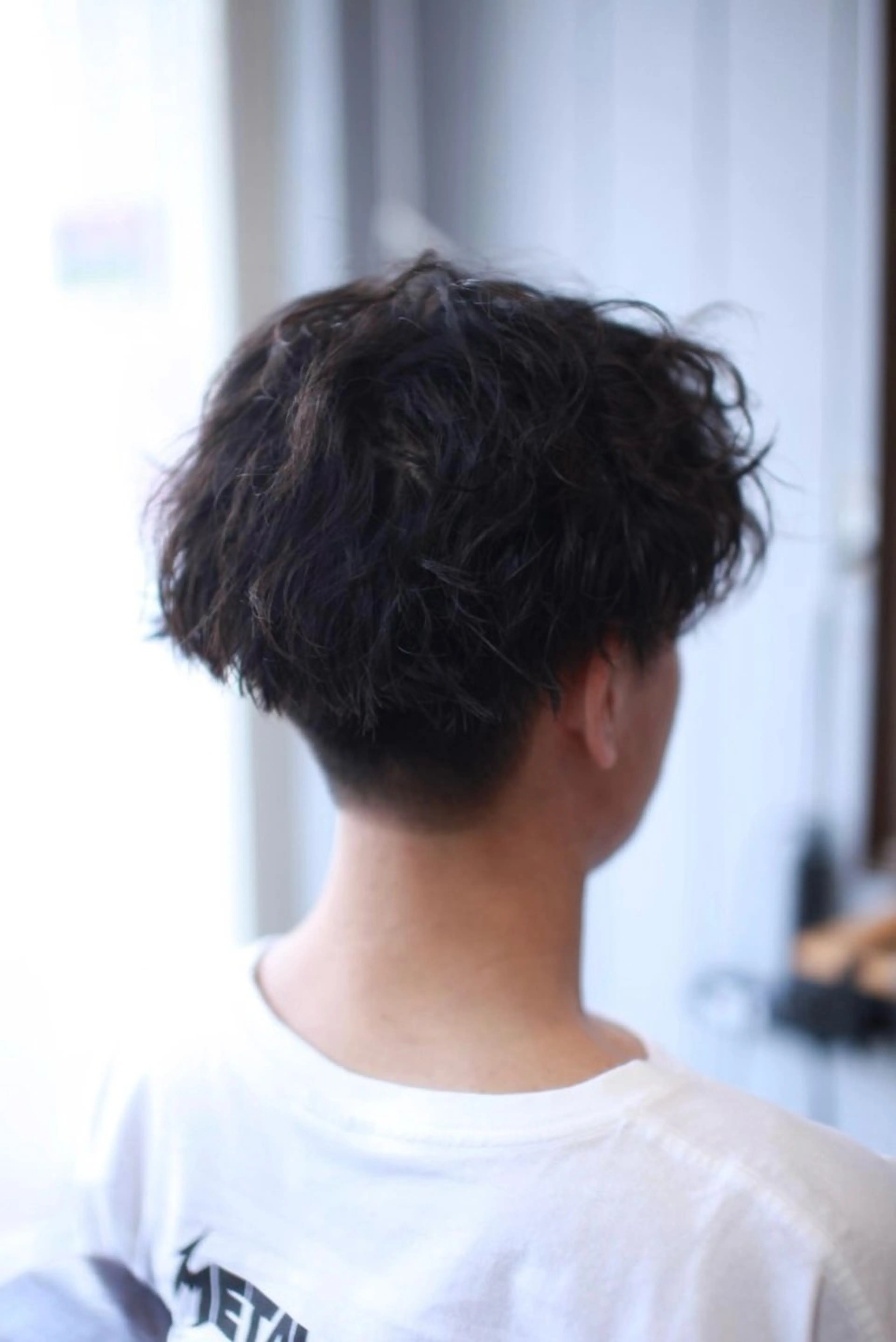ショート パーマ メンズ カット パーマ トリートメント 大西 カズマのヘアスタイル