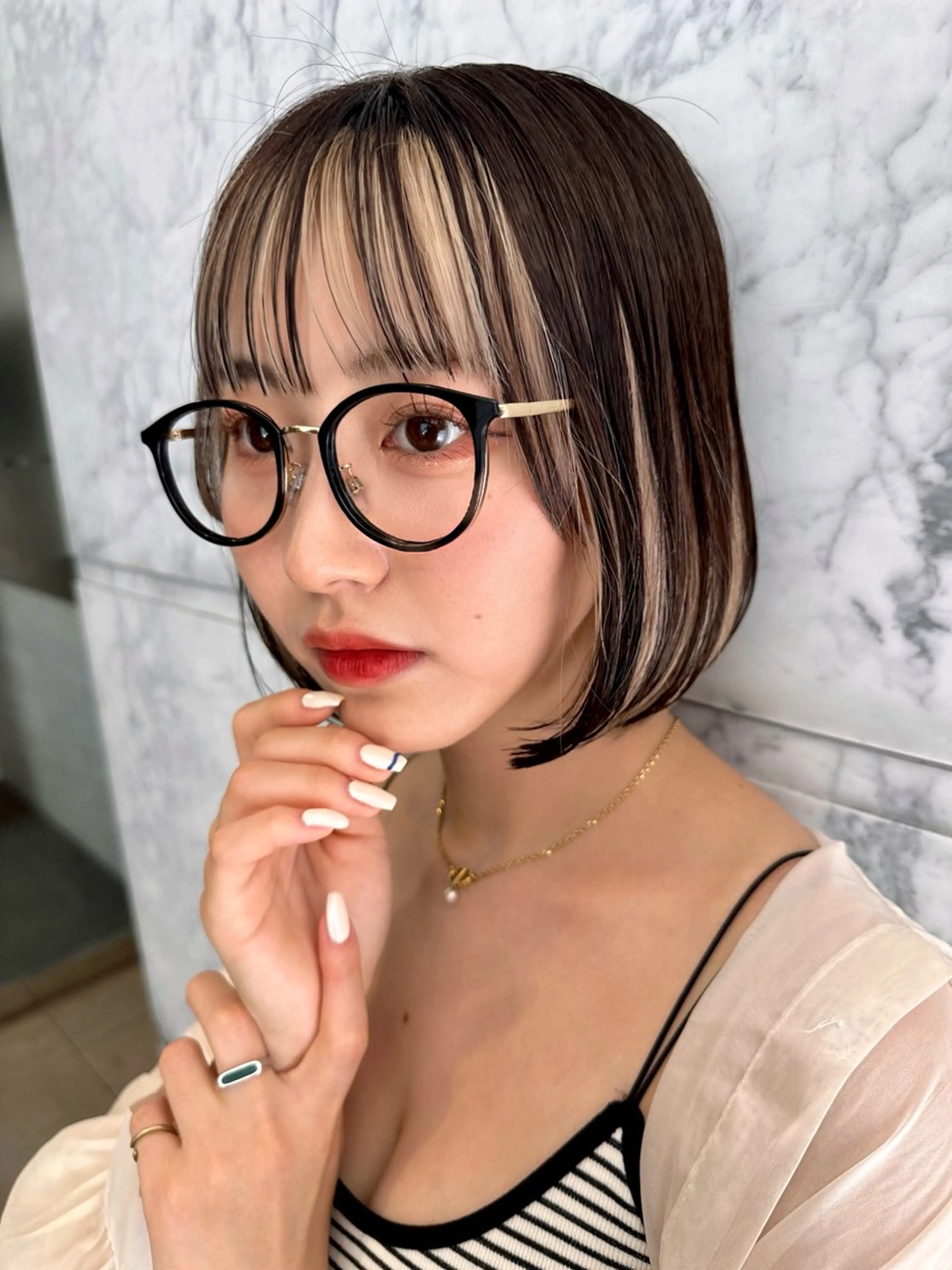 ミディアム ✨心斎橋髪質改善 ボブ鈴木佑弥✨のヘアスタイル