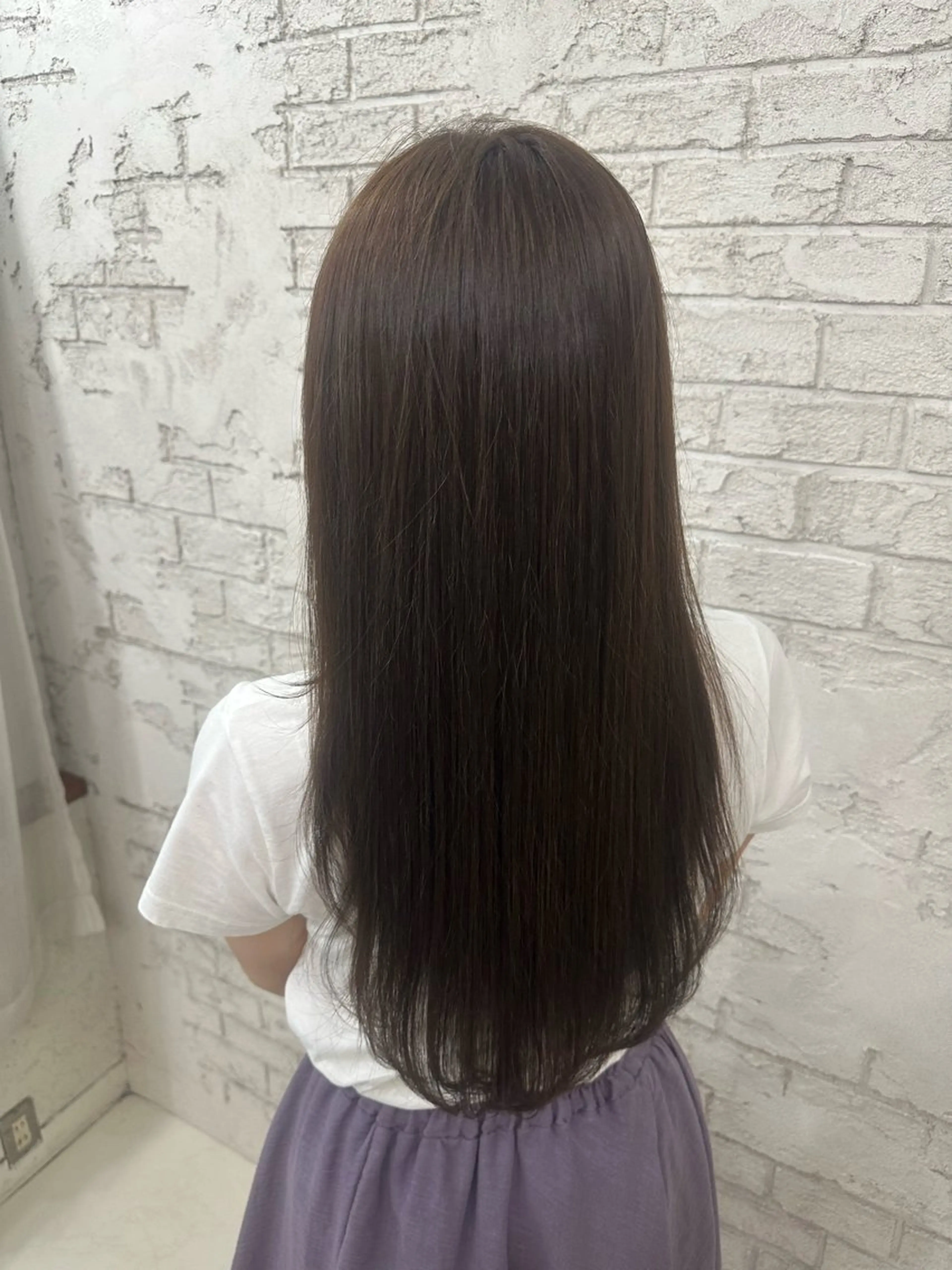 ロング ヘアカラー トリートメント カラー･縮毛モデル 募集中🤍REI🤍のヘアスタイル