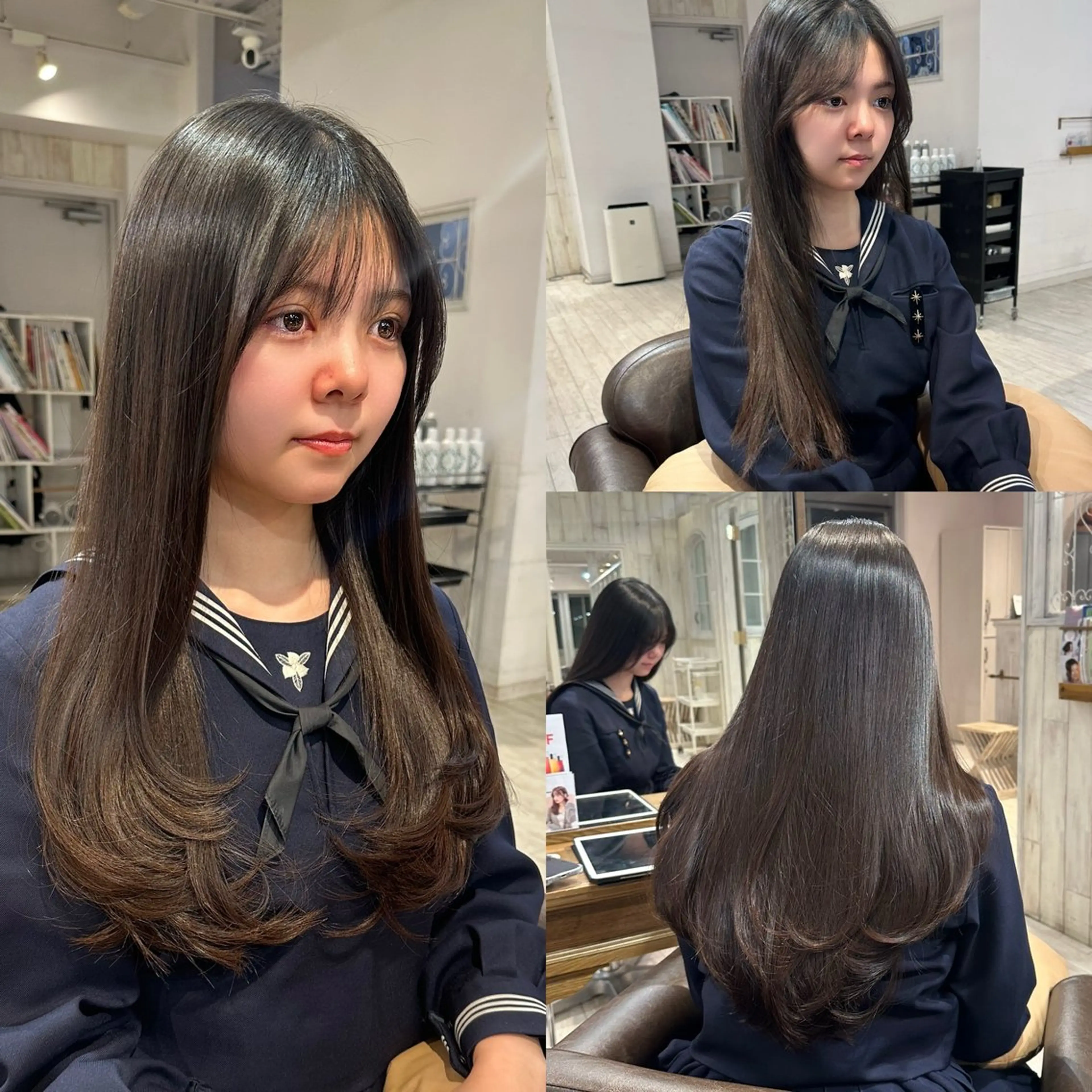 ロング カット 縮毛矯正/ショート/ レイヤー/畑中正敏のヘアスタイル