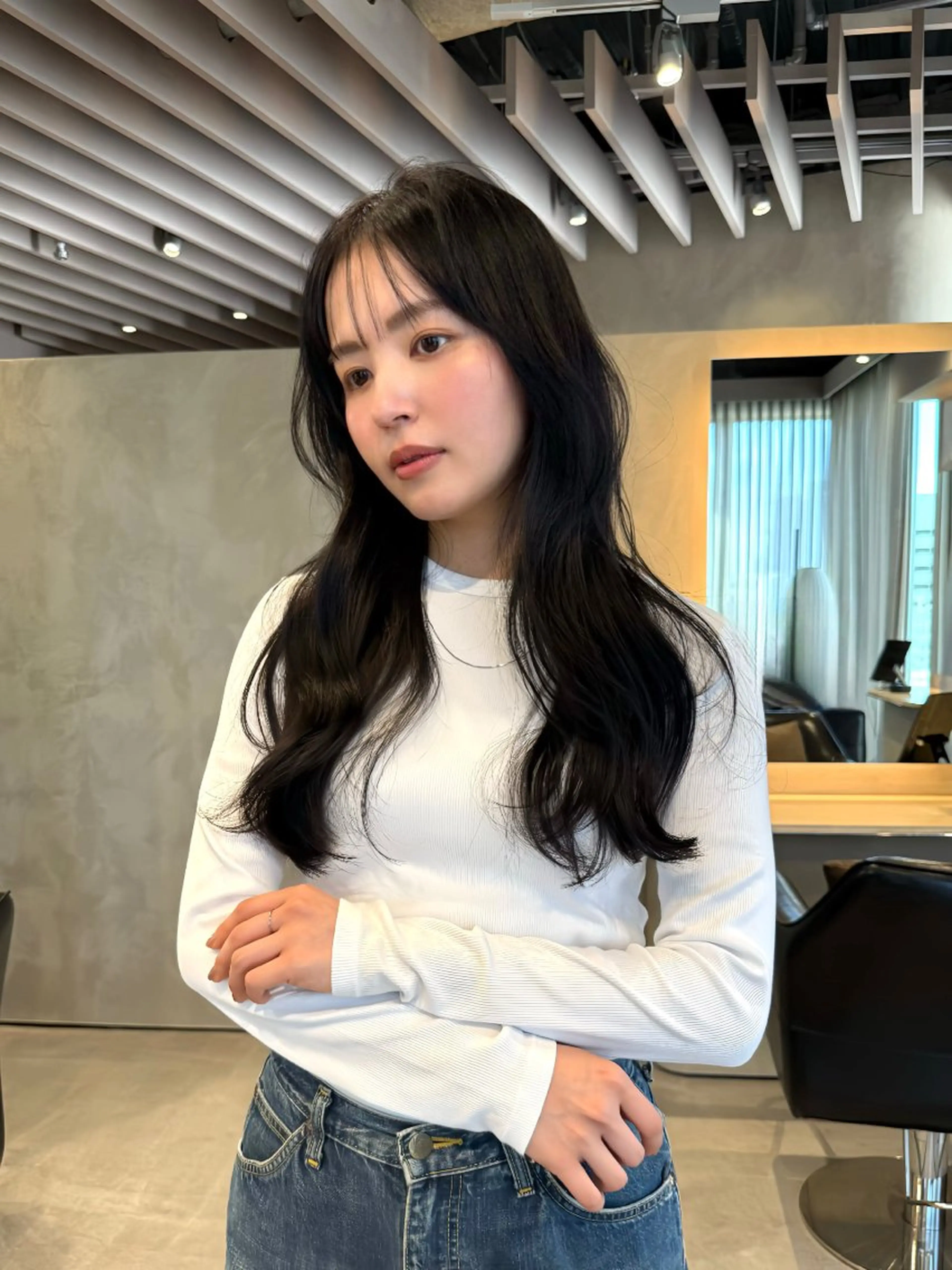 ロング レイヤーカット LEANE THE TOKYO所属・外苑前/毛流れ レイヤー🍃荒谷進介のヘアスタイル