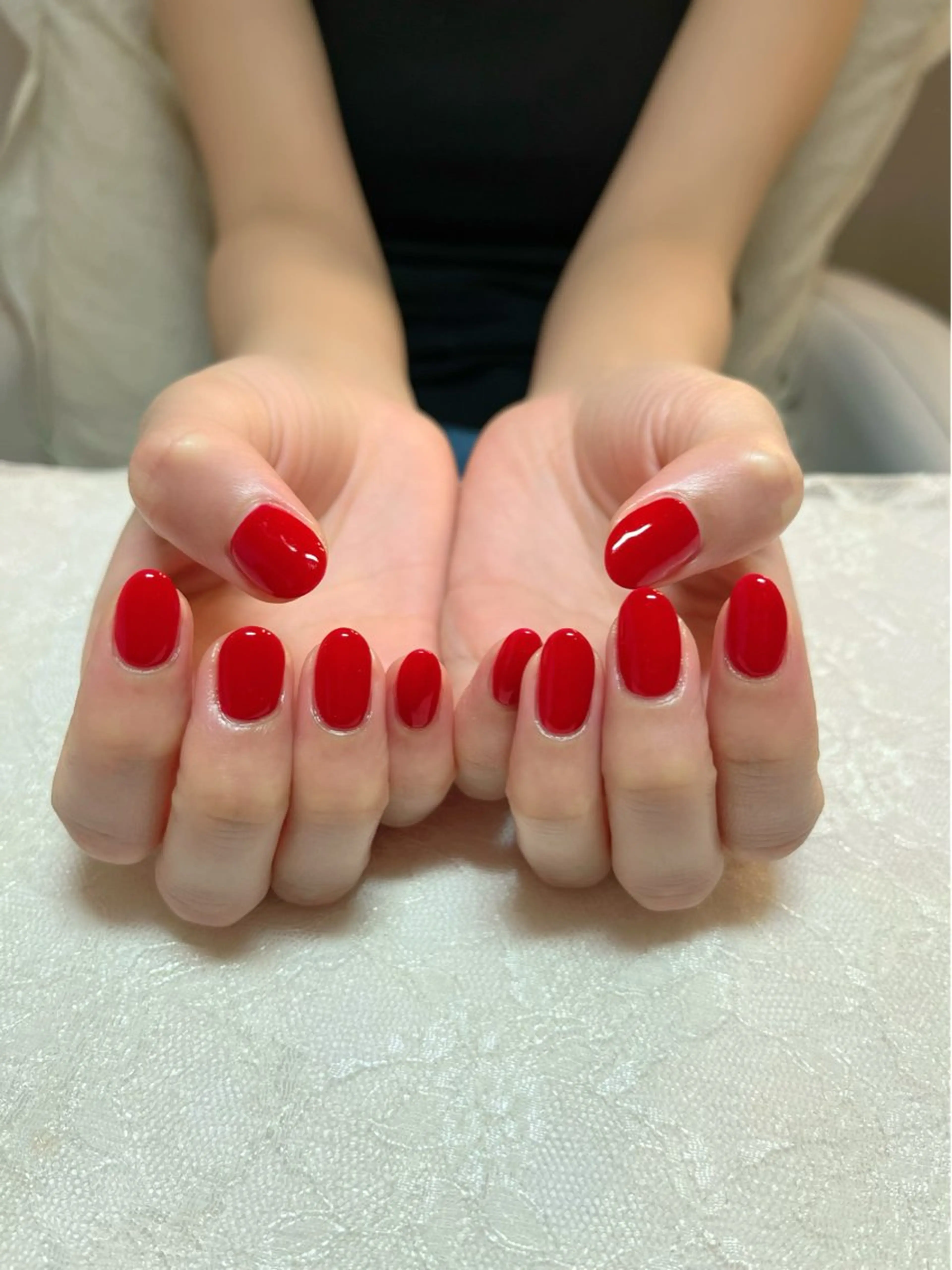 ネイル 赤色 ハンドネイル aoinail所属・aoi nailのネイルデザイン