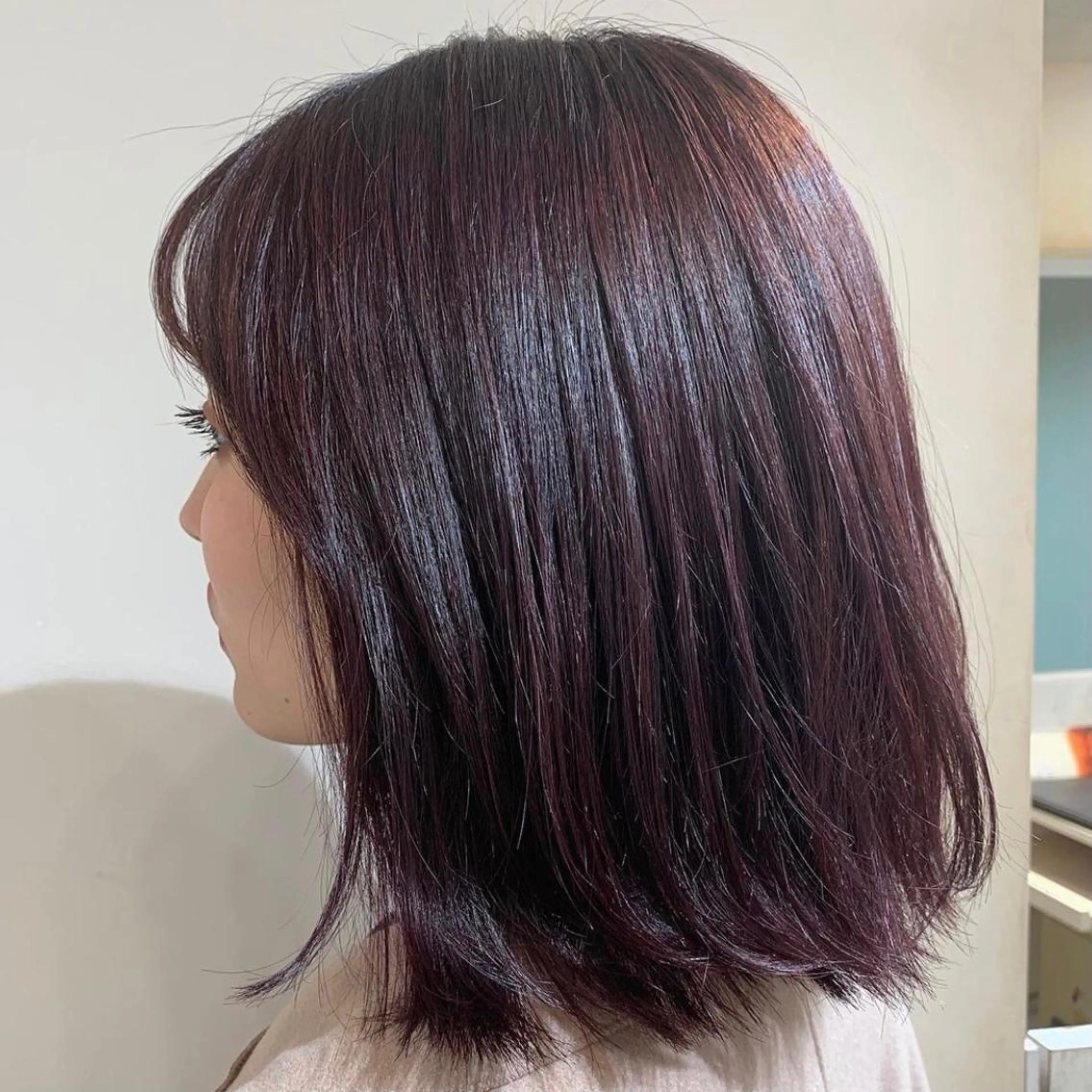 ミディアム カラー モテ髪×トレンド💕 小顔レイヤー 金井のヘアスタイル