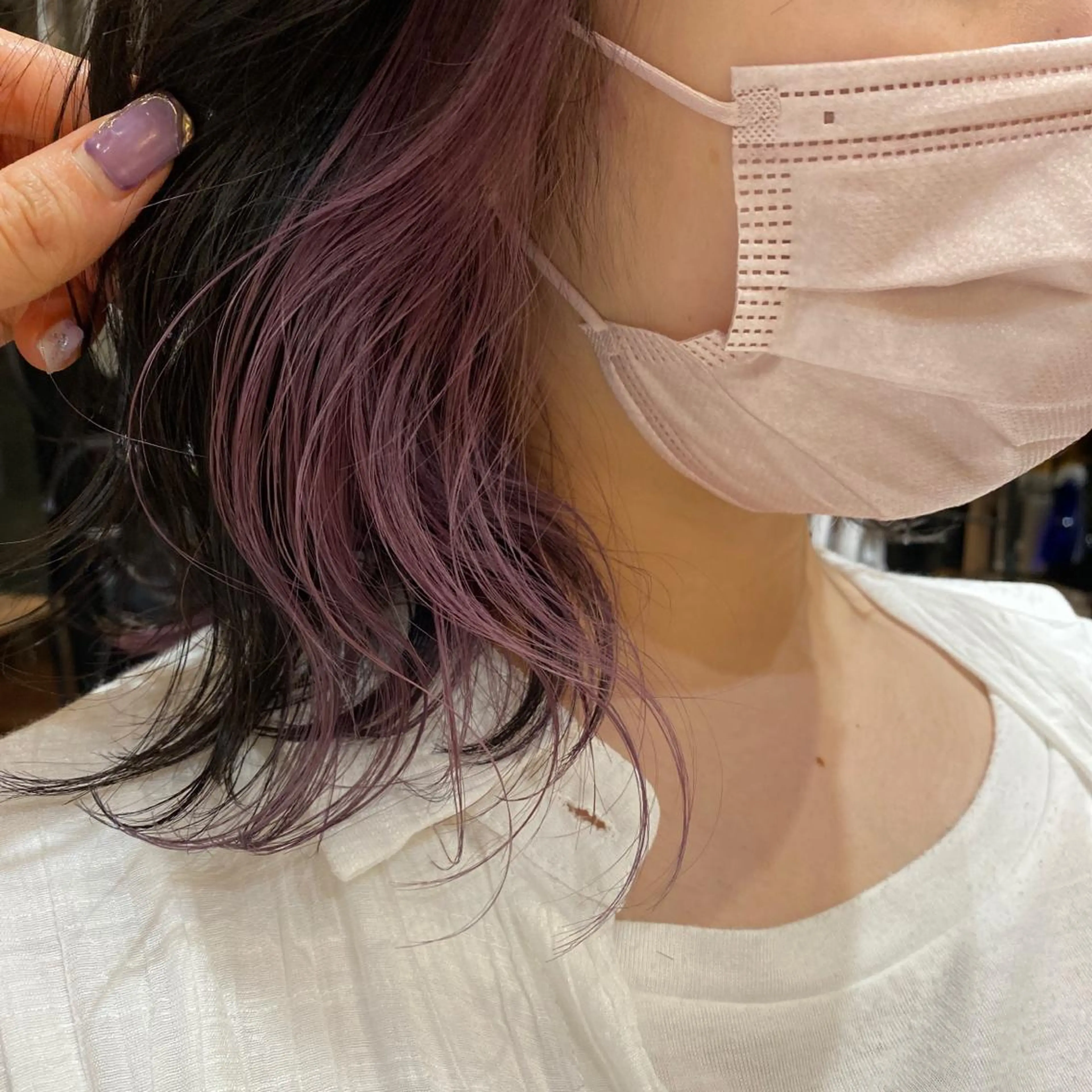 ショート カラー パーマ ヘアアレンジ メンズ キッズ ネイル マツエク・マツパ 暖色系/透明感 治野心のヘアスタイル