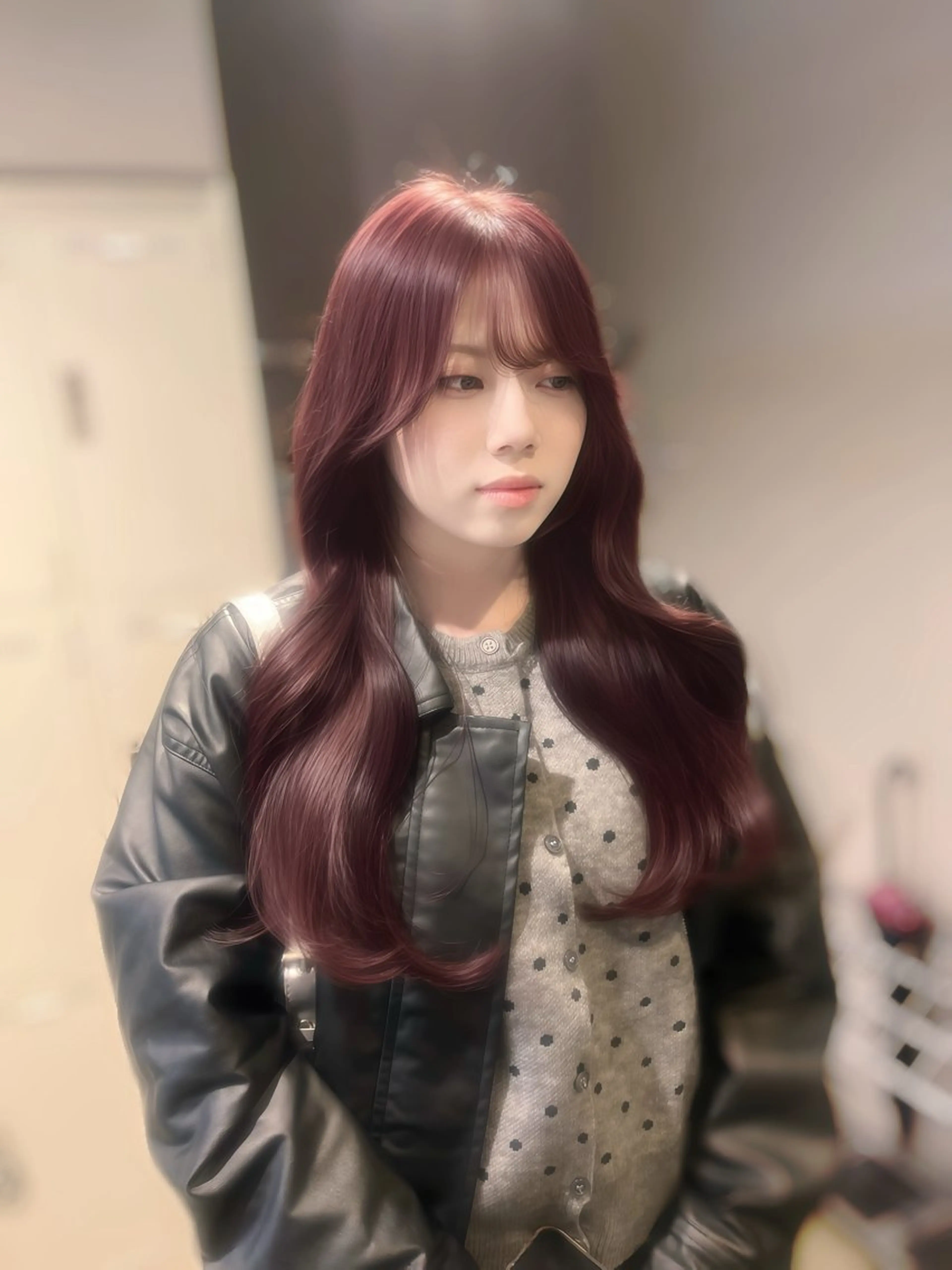 カラー ヘアカラー 🍒レイヤーカット/ 暖色カラー🍒のヘアスタイル