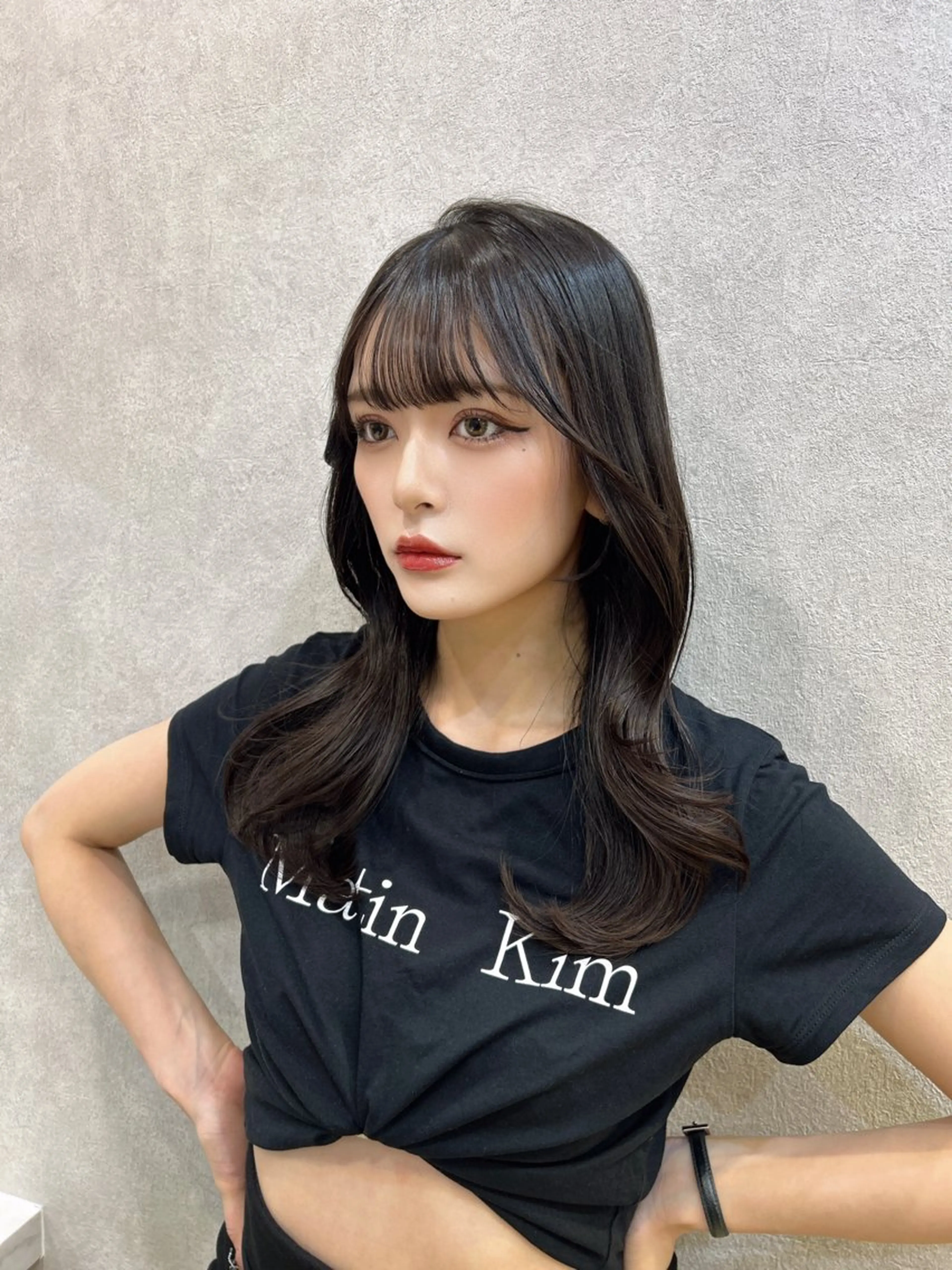 ロング カラー ヘアアレンジ レイヤーカット 🩷韓国ヘア/レイヤ ー🩷Maikaのヘアスタイル