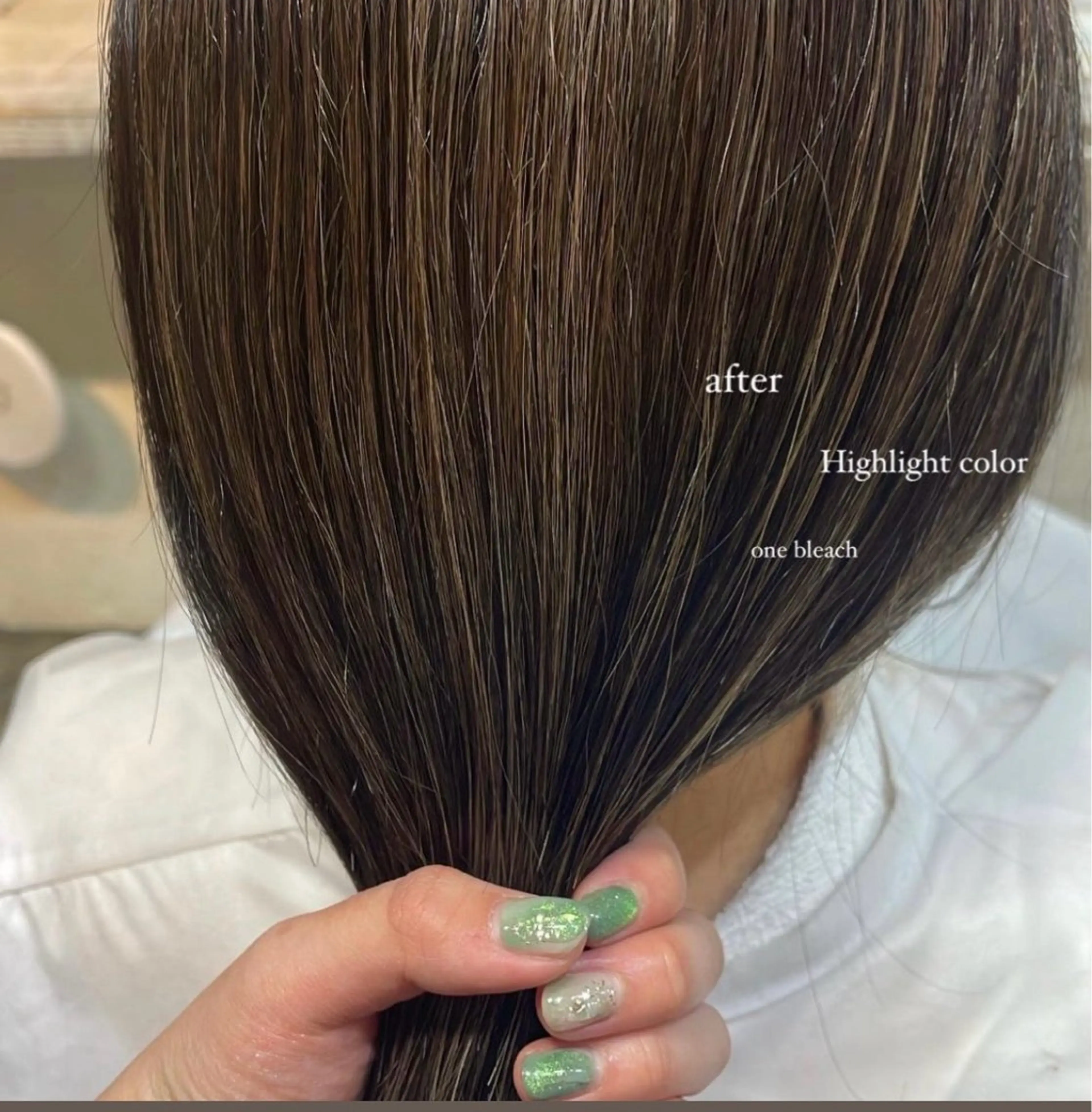 カラー ヘアカラー トリートメント 小西 りのあのヘアスタイル