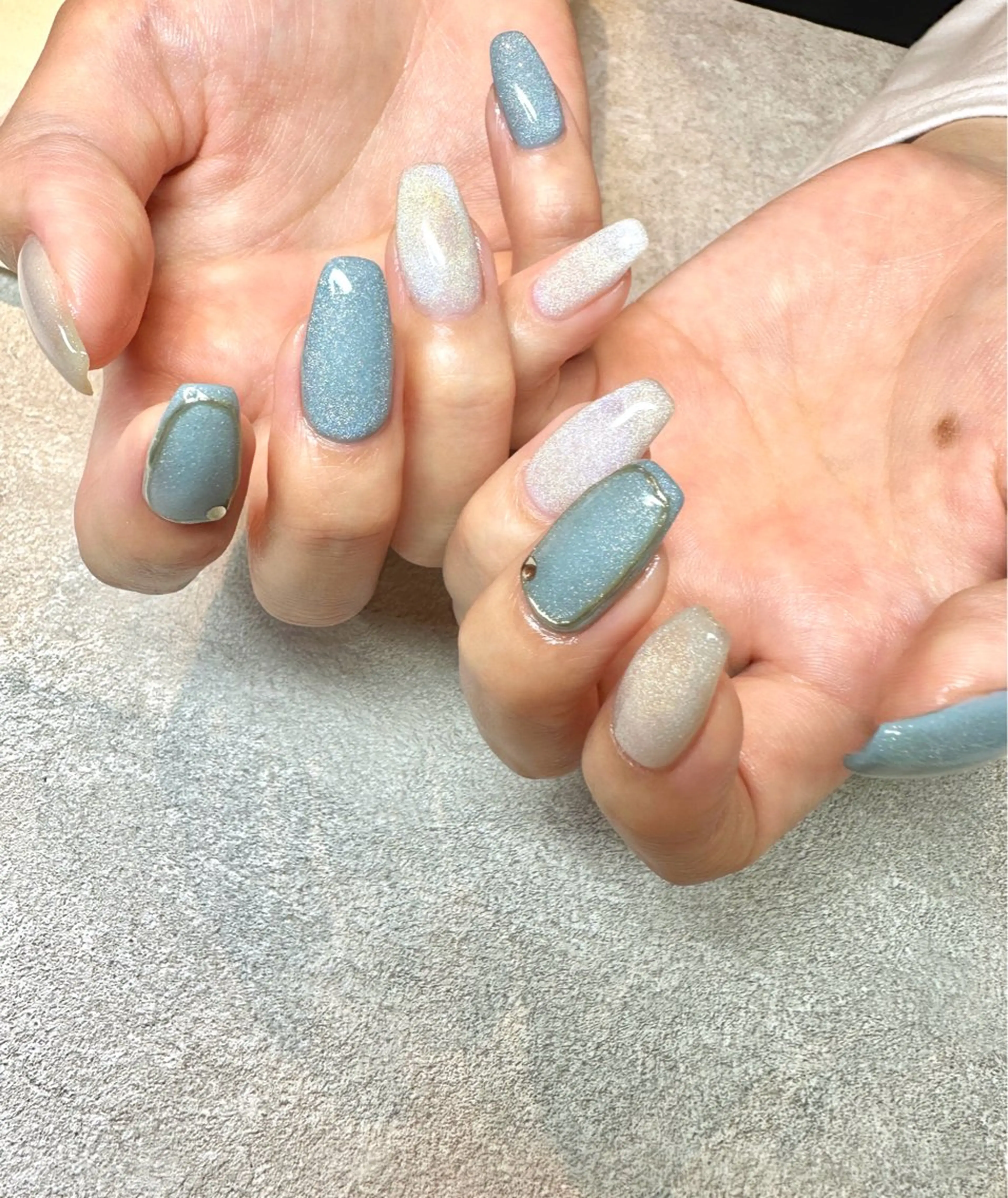 ネイル マグネットネイル ミラーネイル ワンカラーネイル ハンドネイル Baden Nail ﾊﾞ-ﾃﾞﾝ ﾈｲﾙのネイルデザイン