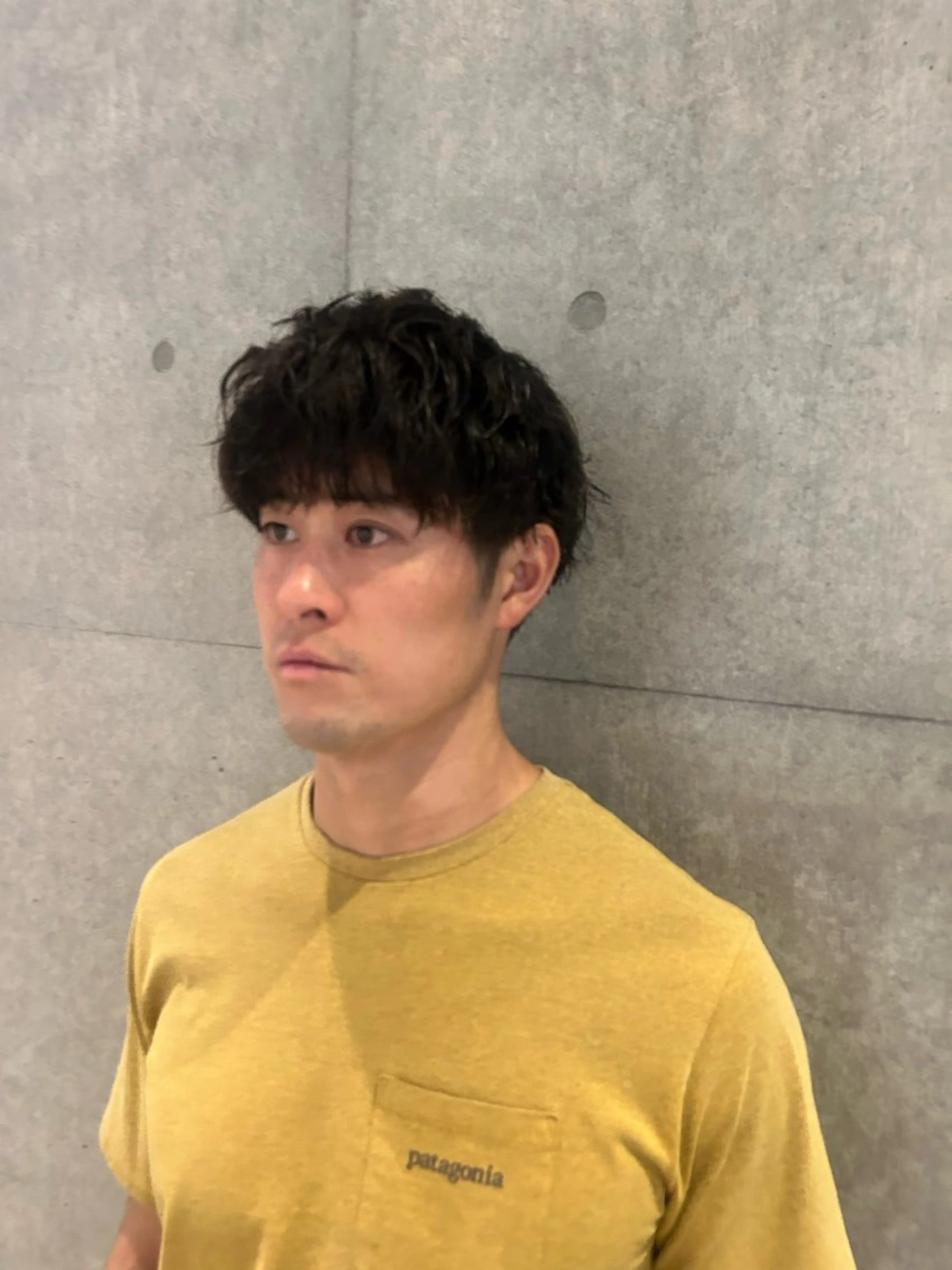 メンズ メンズパーマ カット パーマ 南 菜花のヘアスタイル