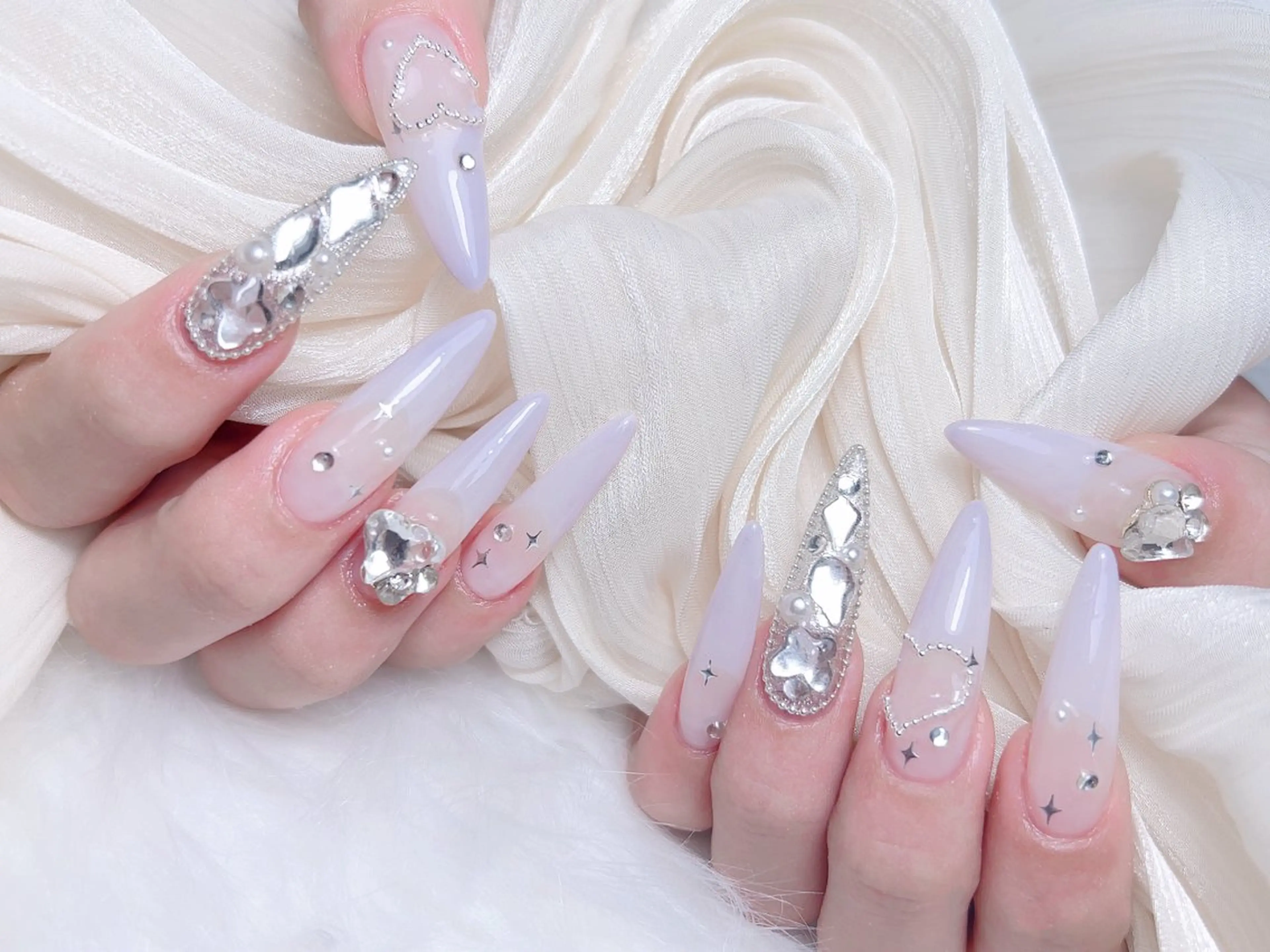 ネイル ハンドネイル M🌷nail 長さだし専門店のネイルデザイン