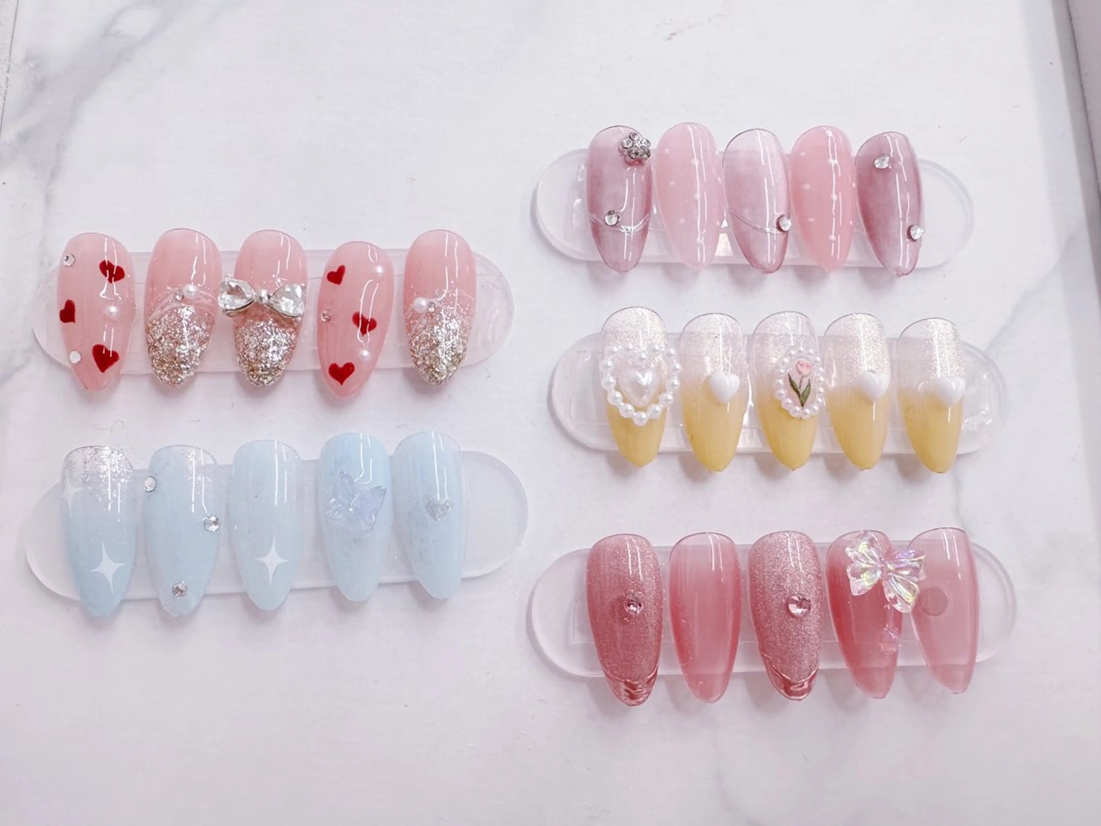 ネイル 春ネイル ☁️Minnin Tsuki ☁️のネイルデザイン