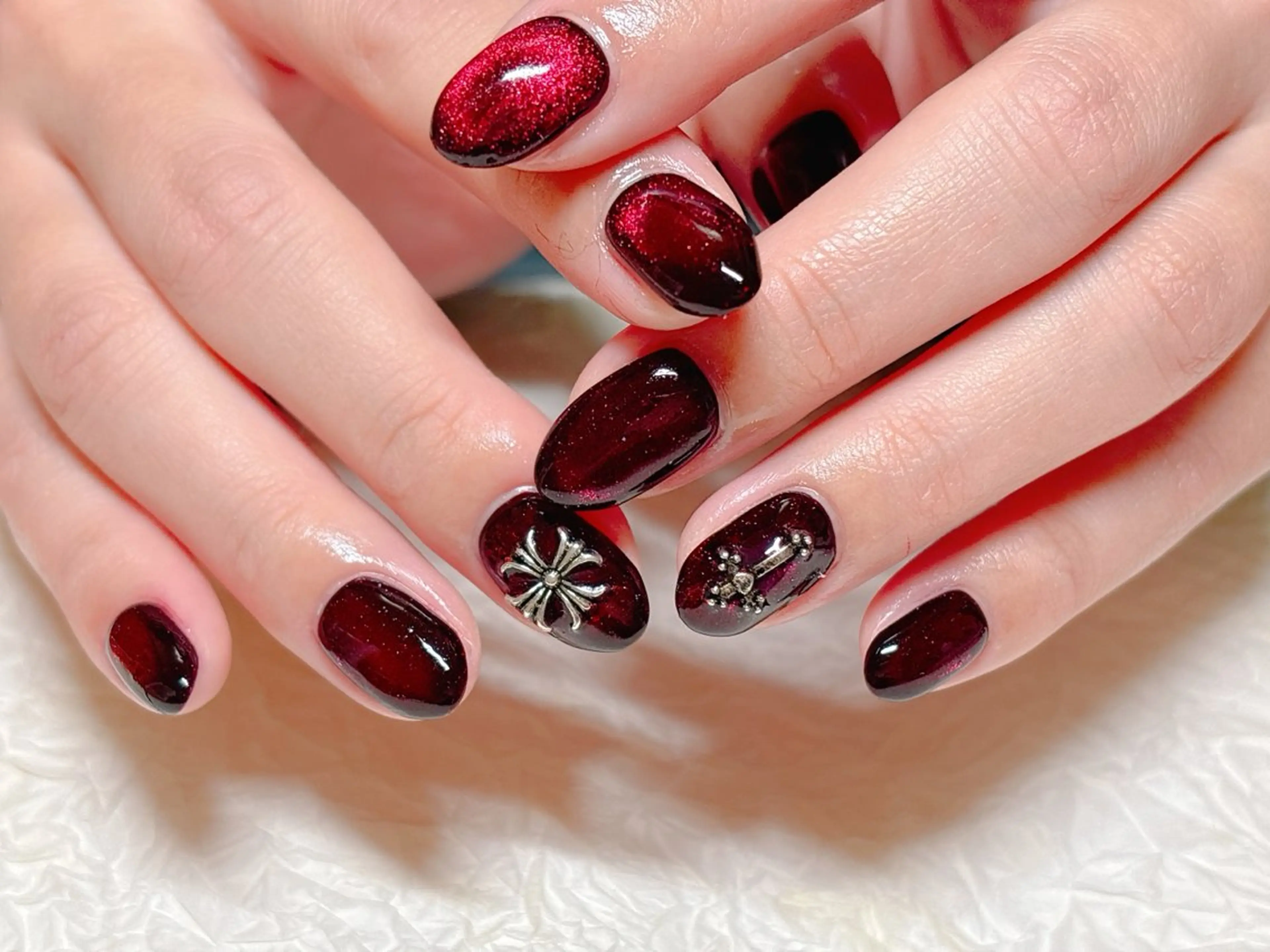 ネイル アートネイル オーロラネイル チークネイル フラッシュネイル フットネイル ハンドネイル ゆ か_Nails💫のネイルデザイン