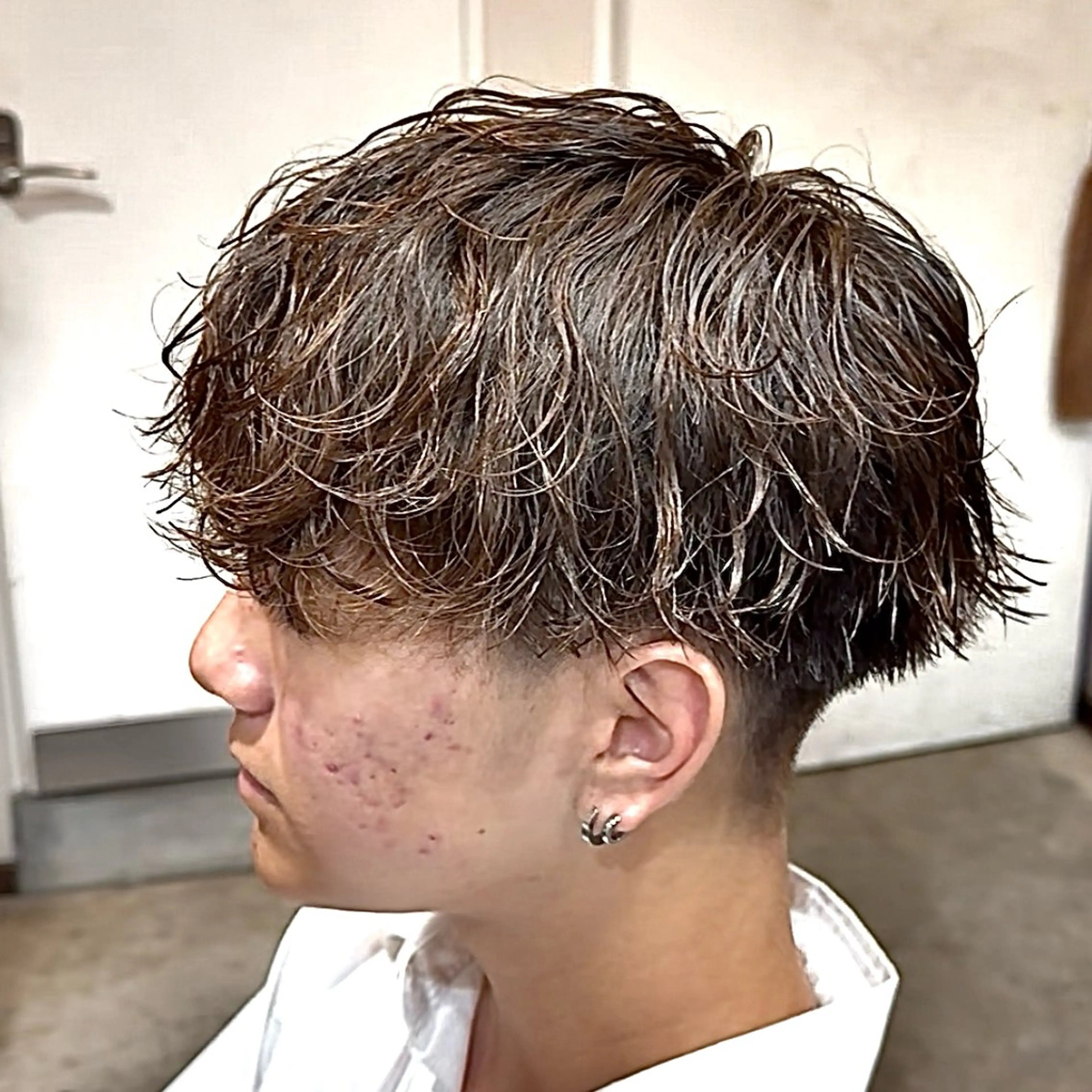パーマ メンズ メンズパーマ 波巻きパーマ カット パーマ メンズ特化/パーマ/ ハイライト/RYUのヘアスタイル