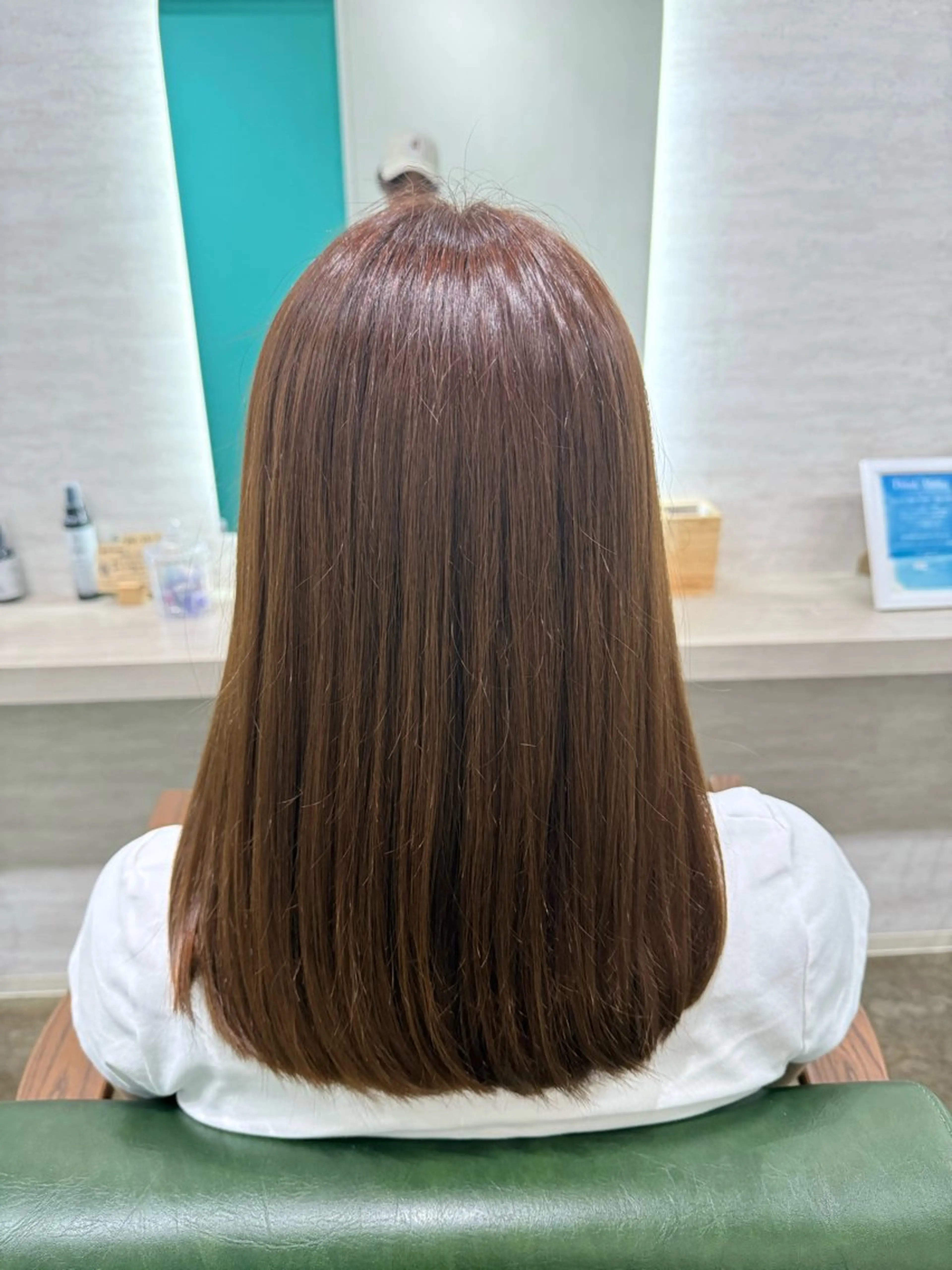 セミロング カラー セミロングパーマ ハイライトカラー ボブ ハイライト 髪質改善 カット 縮毛矯正 トリートメント 🕊髪質改善縮毛矯正 /艶髪/関内🕊あべのヘアスタイル