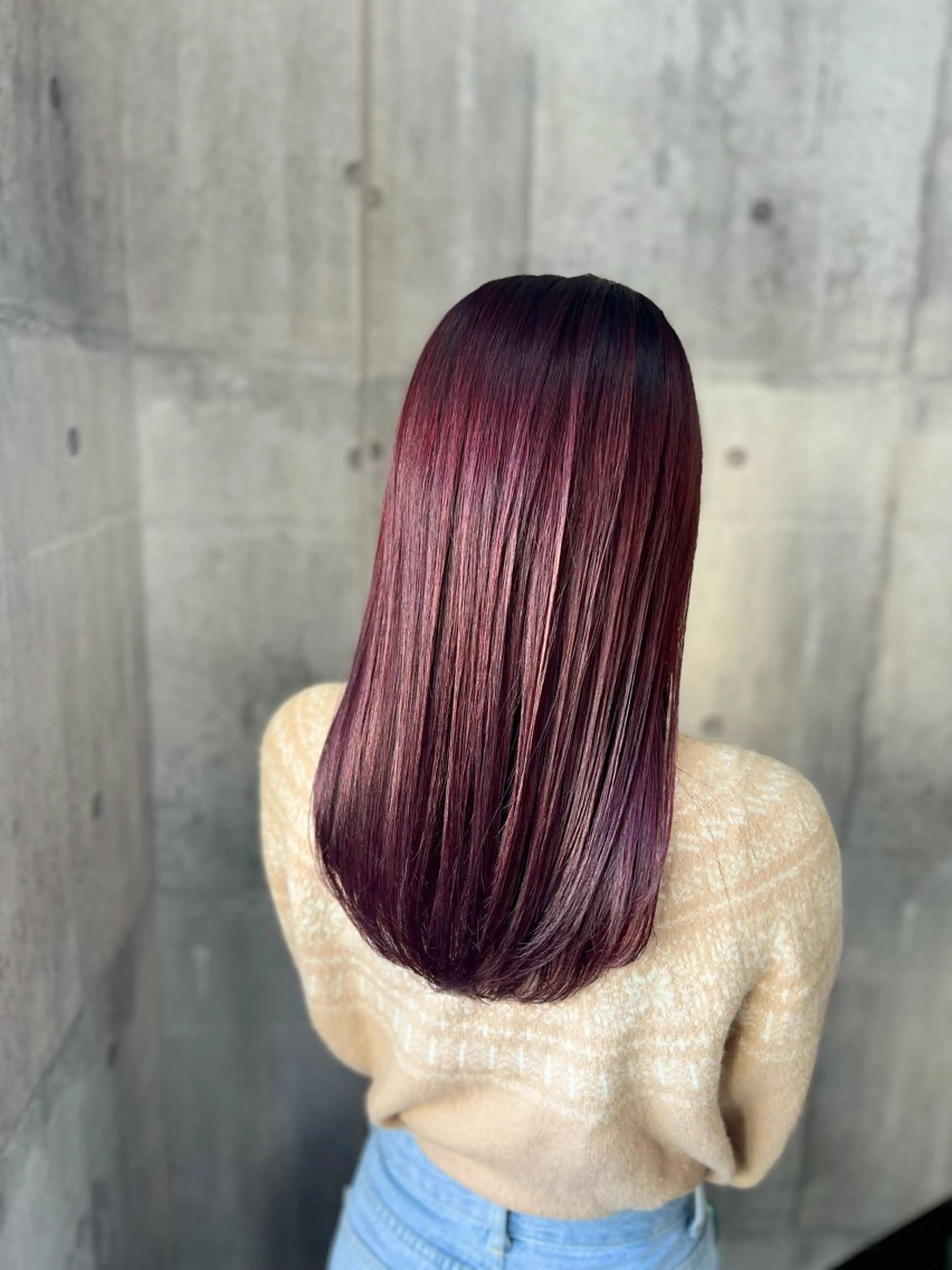 セミロング カラー カット ヘアカラー 艶髪🌈ムラカミ サキのヘアスタイル