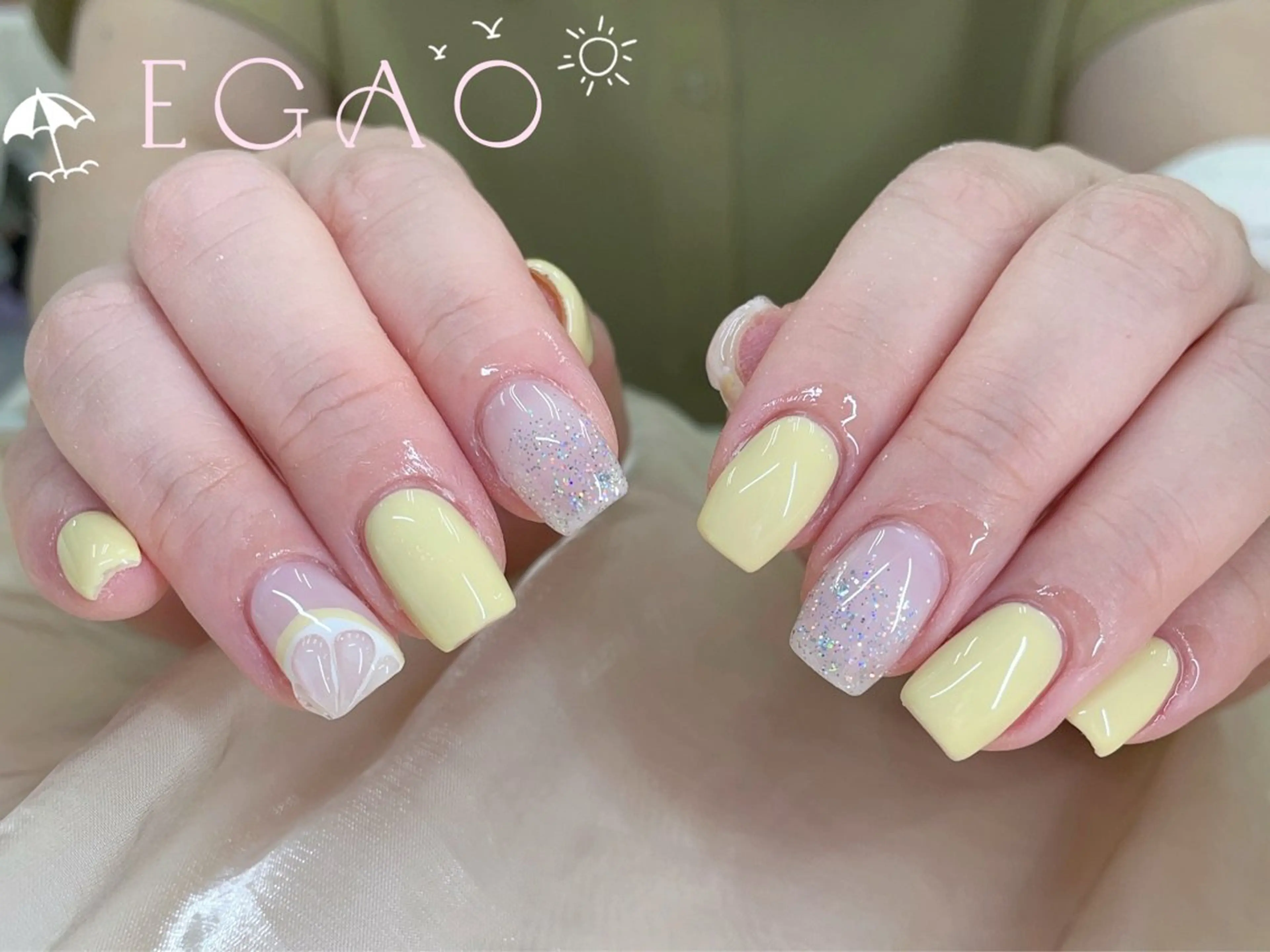 ネイル アートネイル フットネイル フレンチネイル ジェルネイル グラデーション ハンドネイル Egao Nail Salonのネイルデザイン