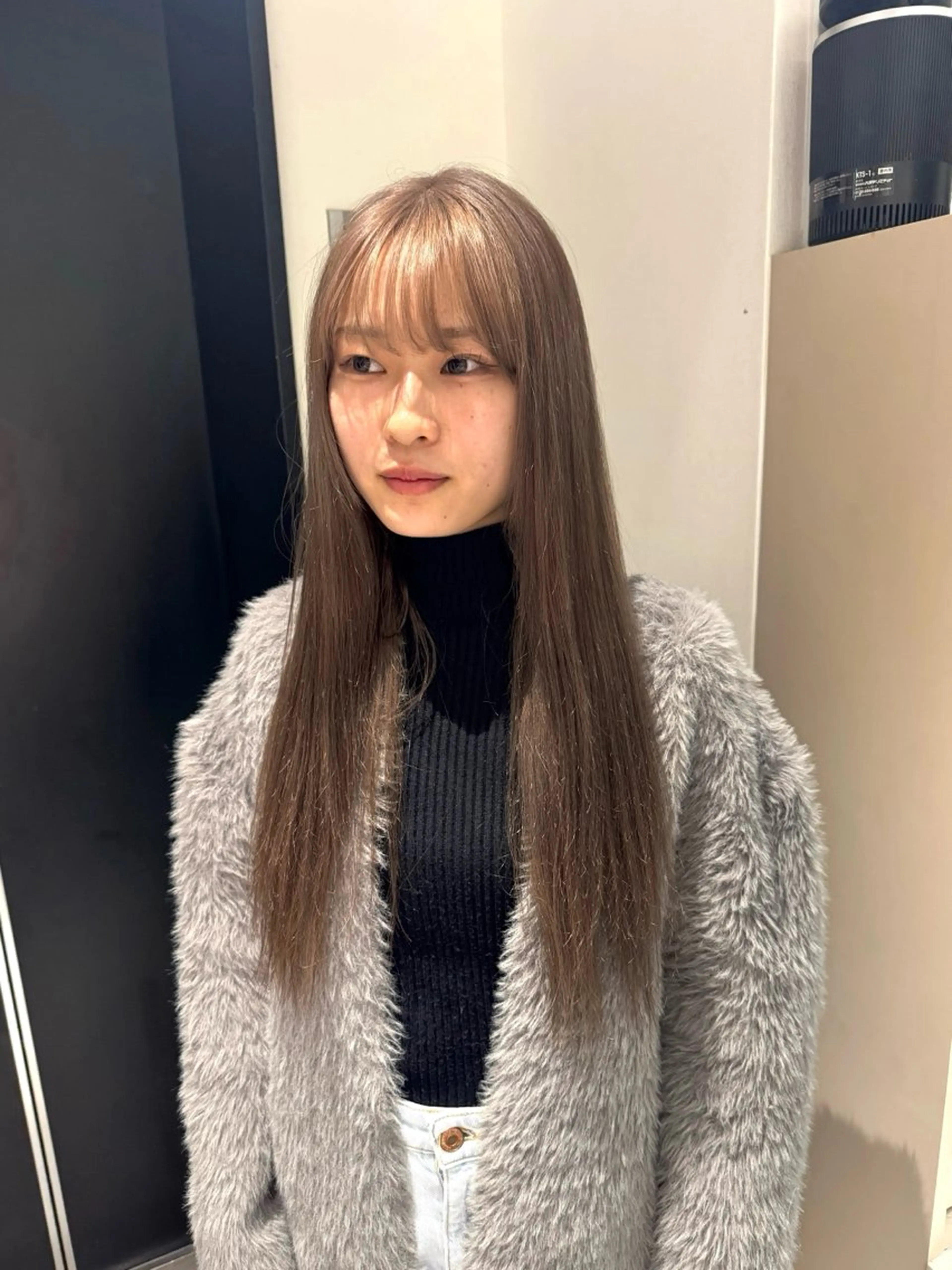セミロング カラー ヘアカラー ai 梅田/暖色カラーのヘアスタイル