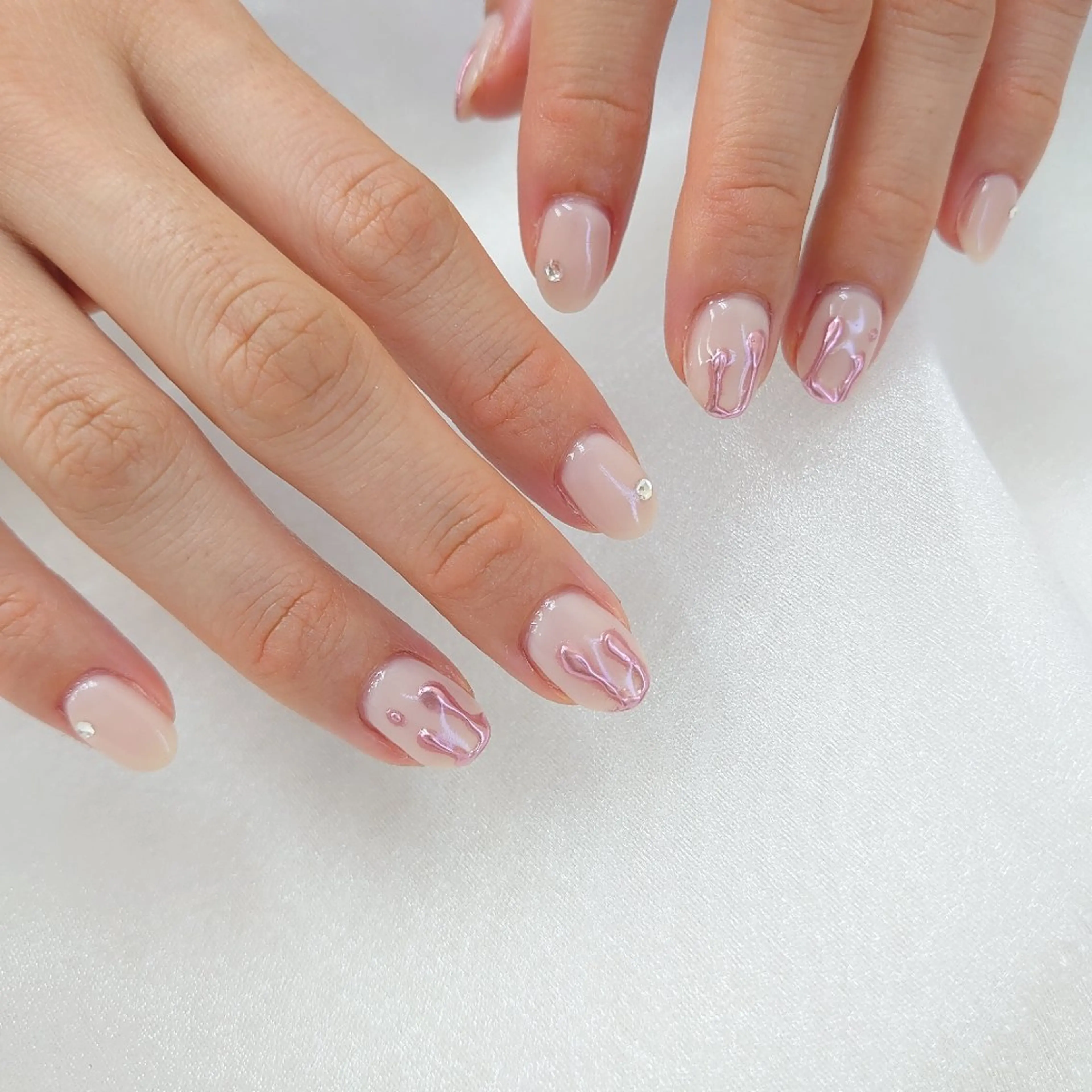 ネイル ミラーネイル ワンカラーネイル Bianca浦和西口 ⭐mitoのネイルデザイン