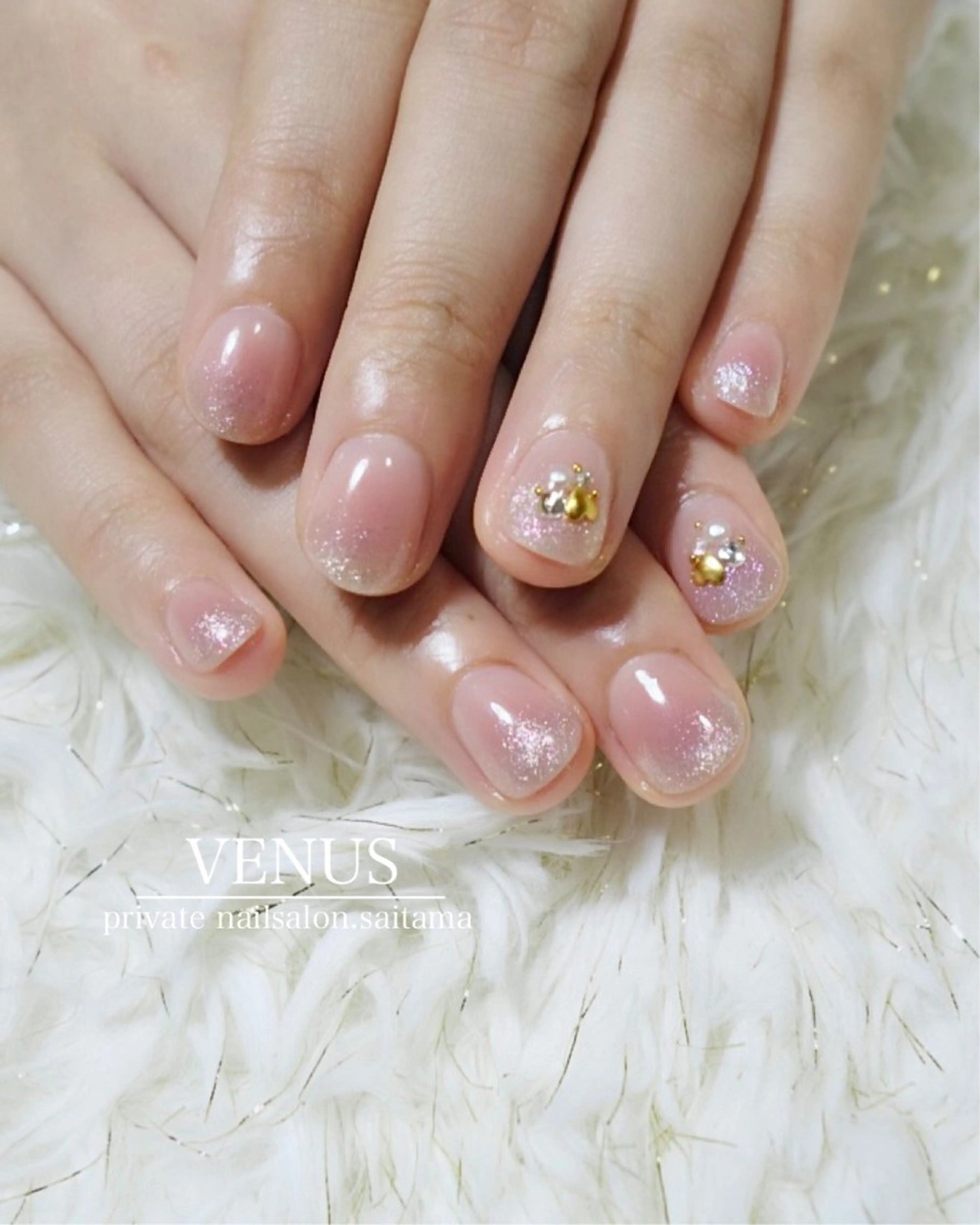 ネイル ハート ハンドネイル nailsalon VENUSのネイルデザイン