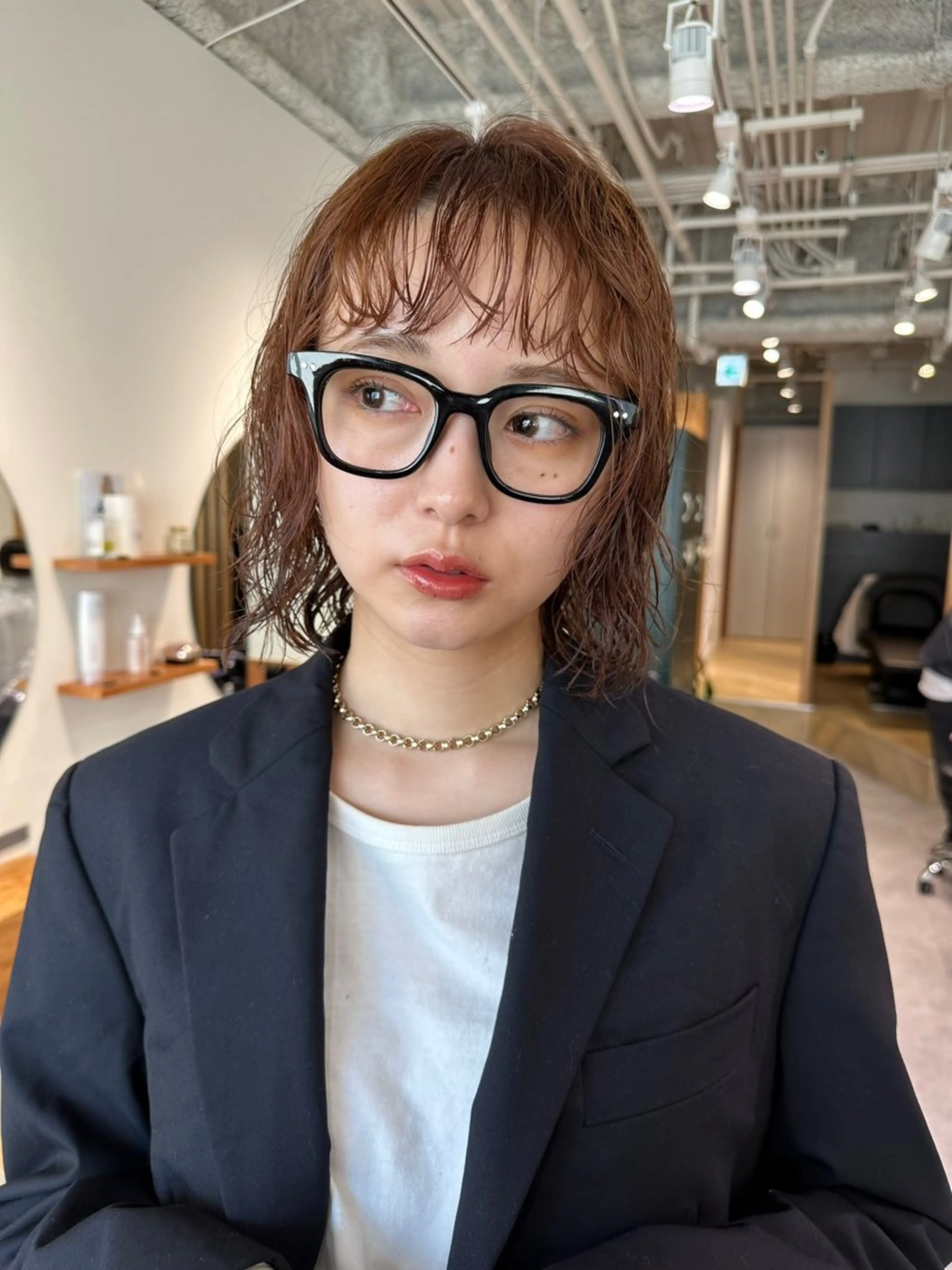 パーマ パーマ トリートメント GO TODAY原宿Lux所属・ボブ/暖色カラー/ 縮毛矯正/岸本恭明のヘアスタイル