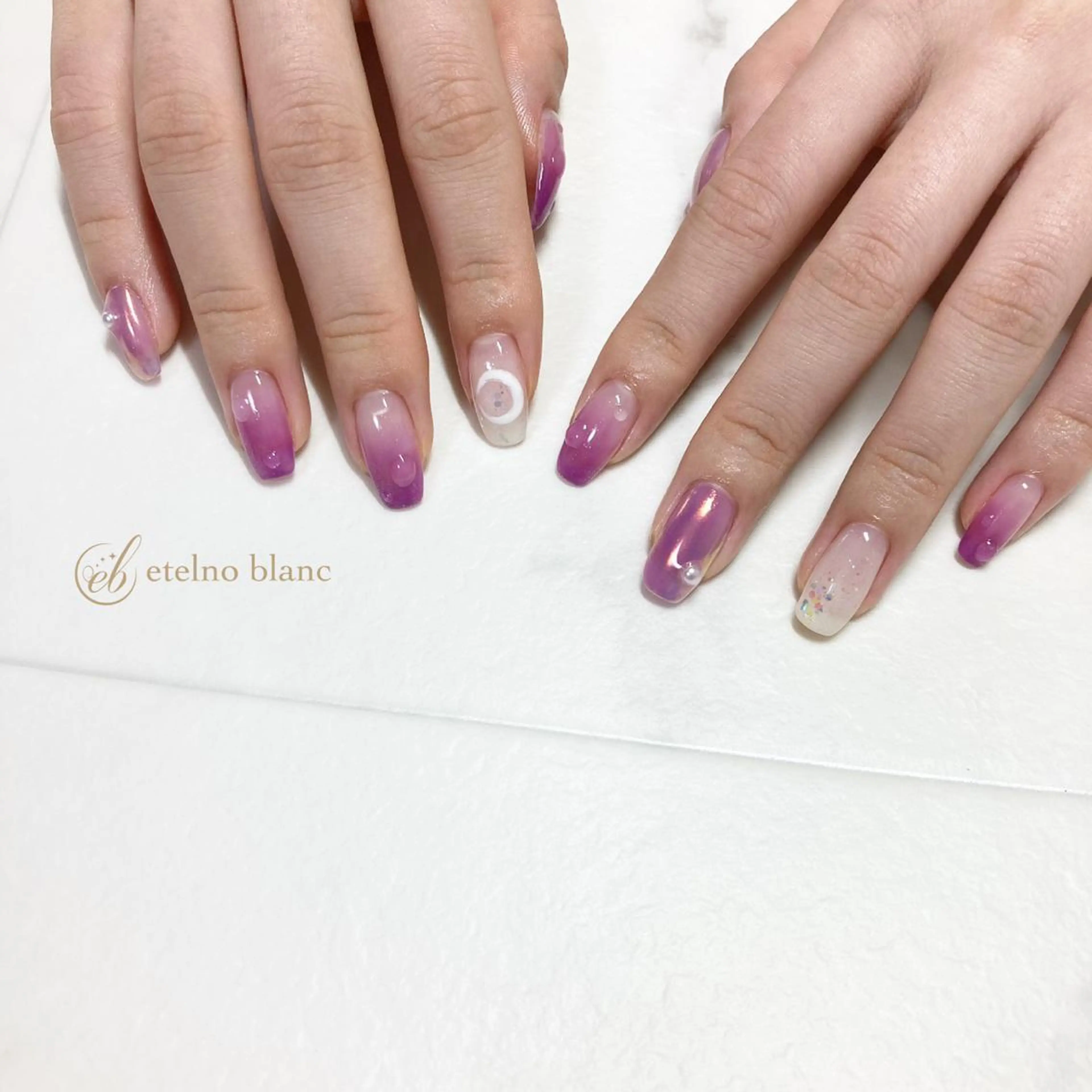 ネイル etelno blanc中目黒のネイルデザイン
