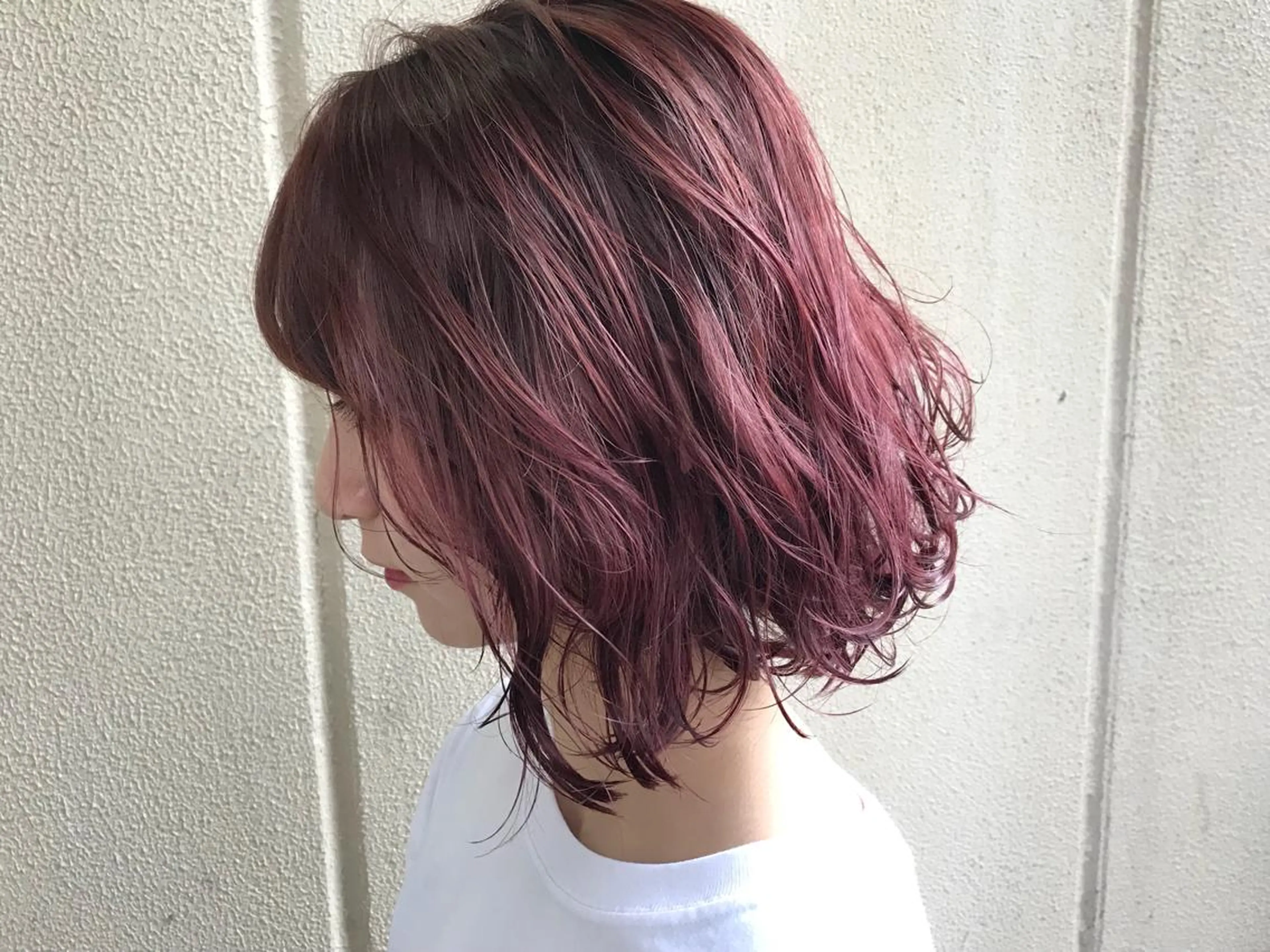 ミディアム ボブ カット ヘアカラー カラーリスト菅野 竜矢🌈のヘアスタイル