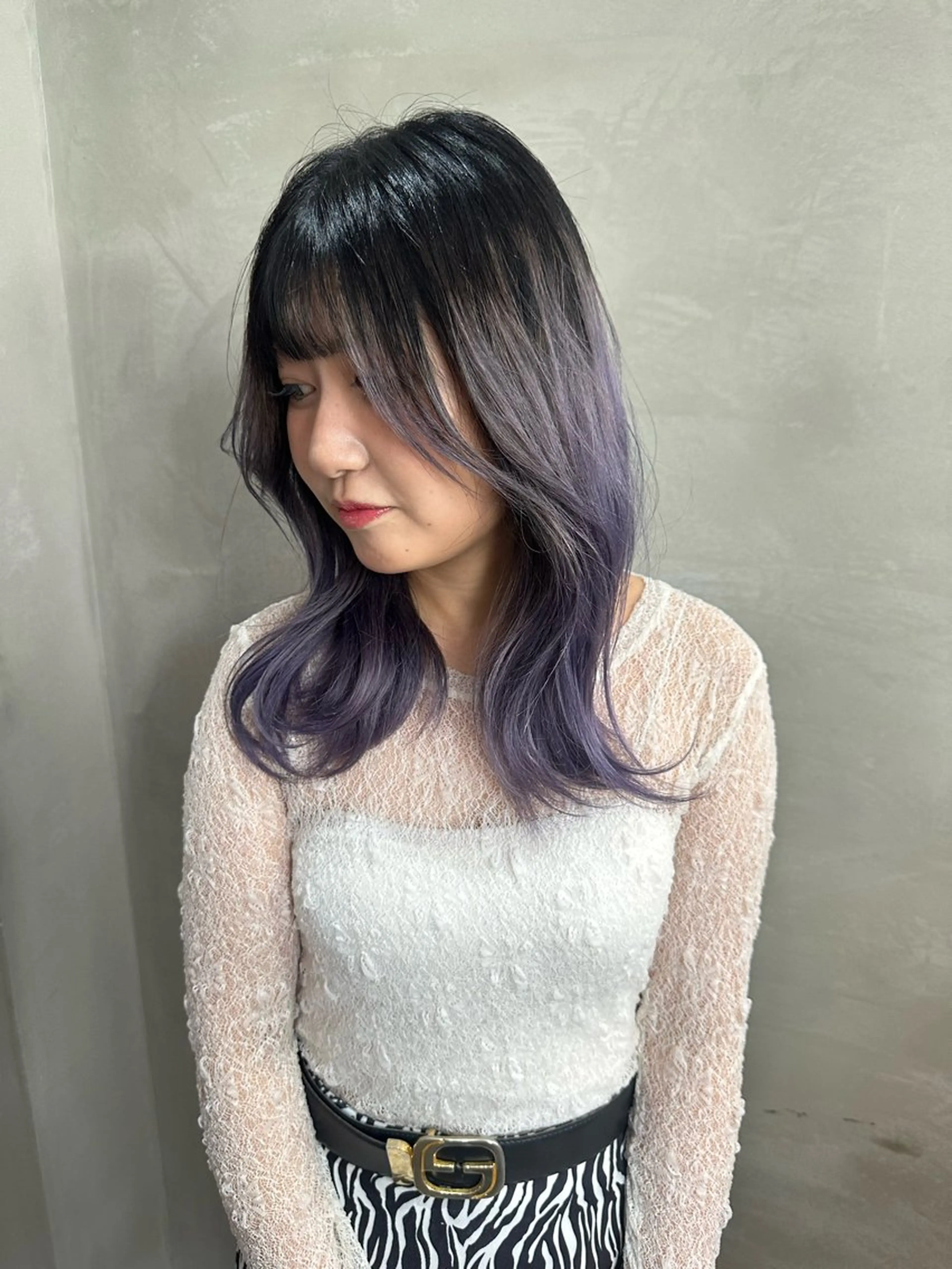 セミロング カラー グラデーションカラー ラベンダーカラー ヘアカラー トリートメント 🏆ハイトーン/ ショート🏆Yutoのヘアスタイル