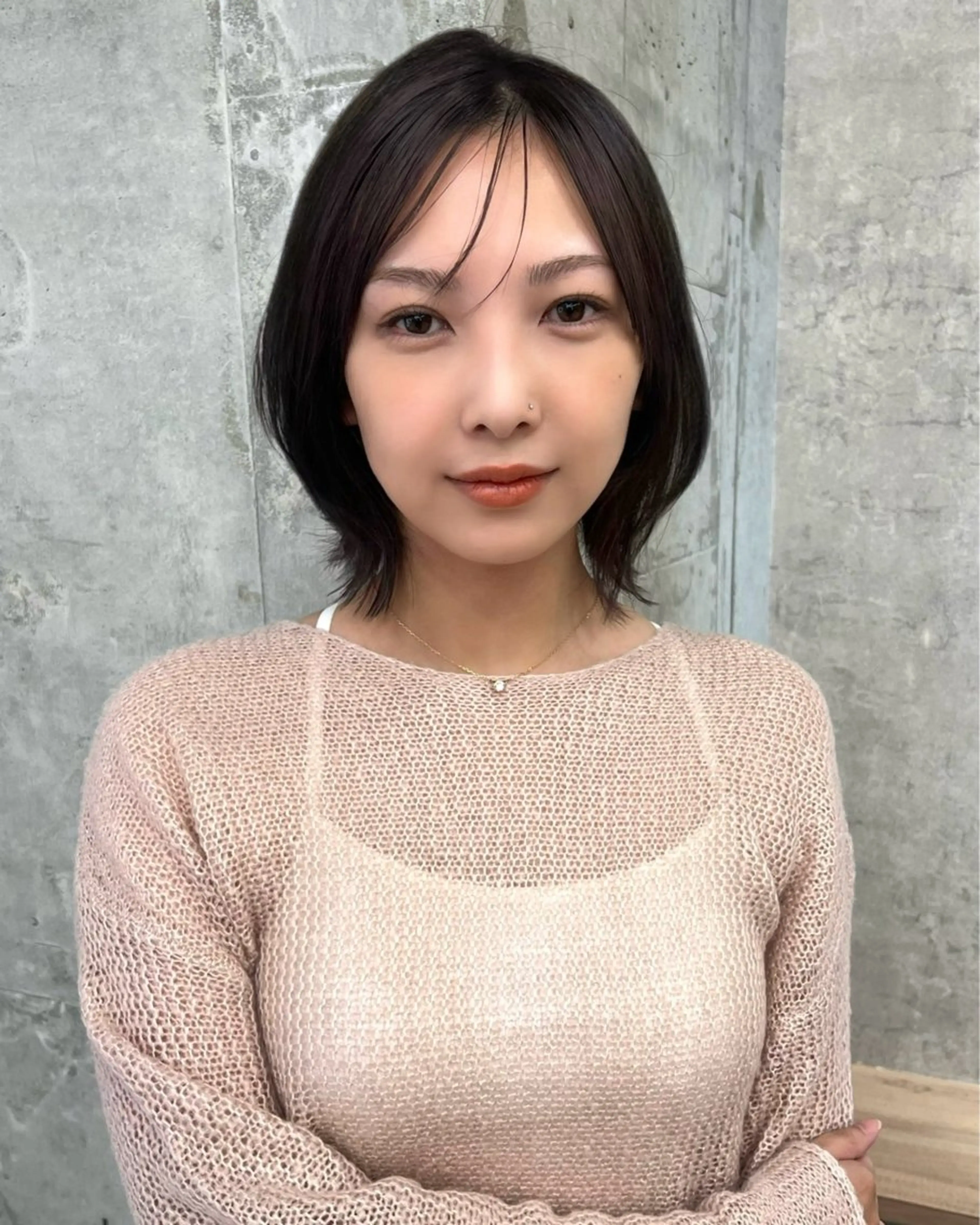 ミディアム ミディアムレイヤー 顔まわりレイヤー 顔周りカット 韓国風ヘア レイヤーカット カット ヘアカラー トリートメント 🫧ふじたまゆ🫧 レイヤーカット✂︎のヘアスタイル