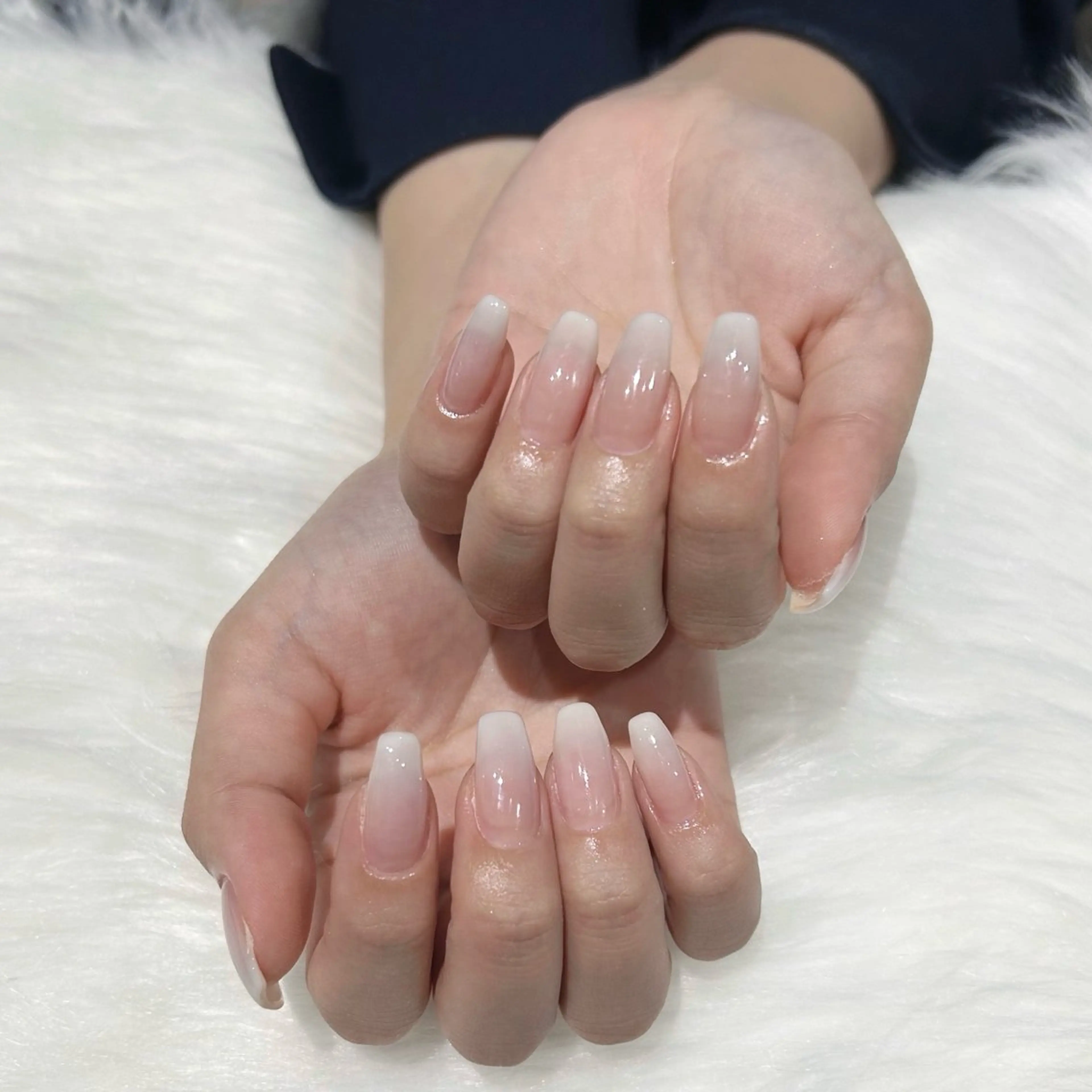 ネイル グラデーション シンプルネイル 春ネイル ハンドネイル Keli Nailのネイルデザイン