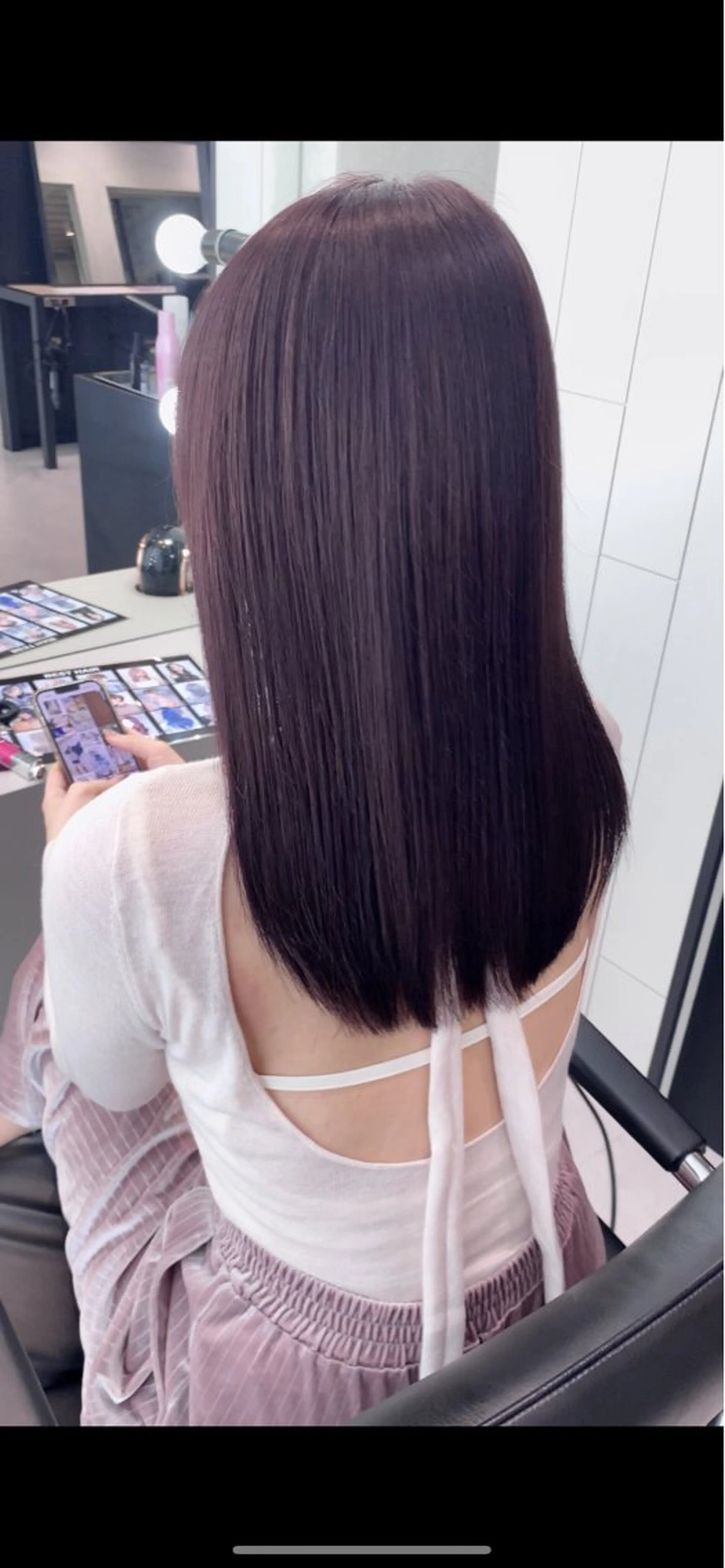 カット＋髪質改善カラー＋ハホニコ4stepトリートメントの写真