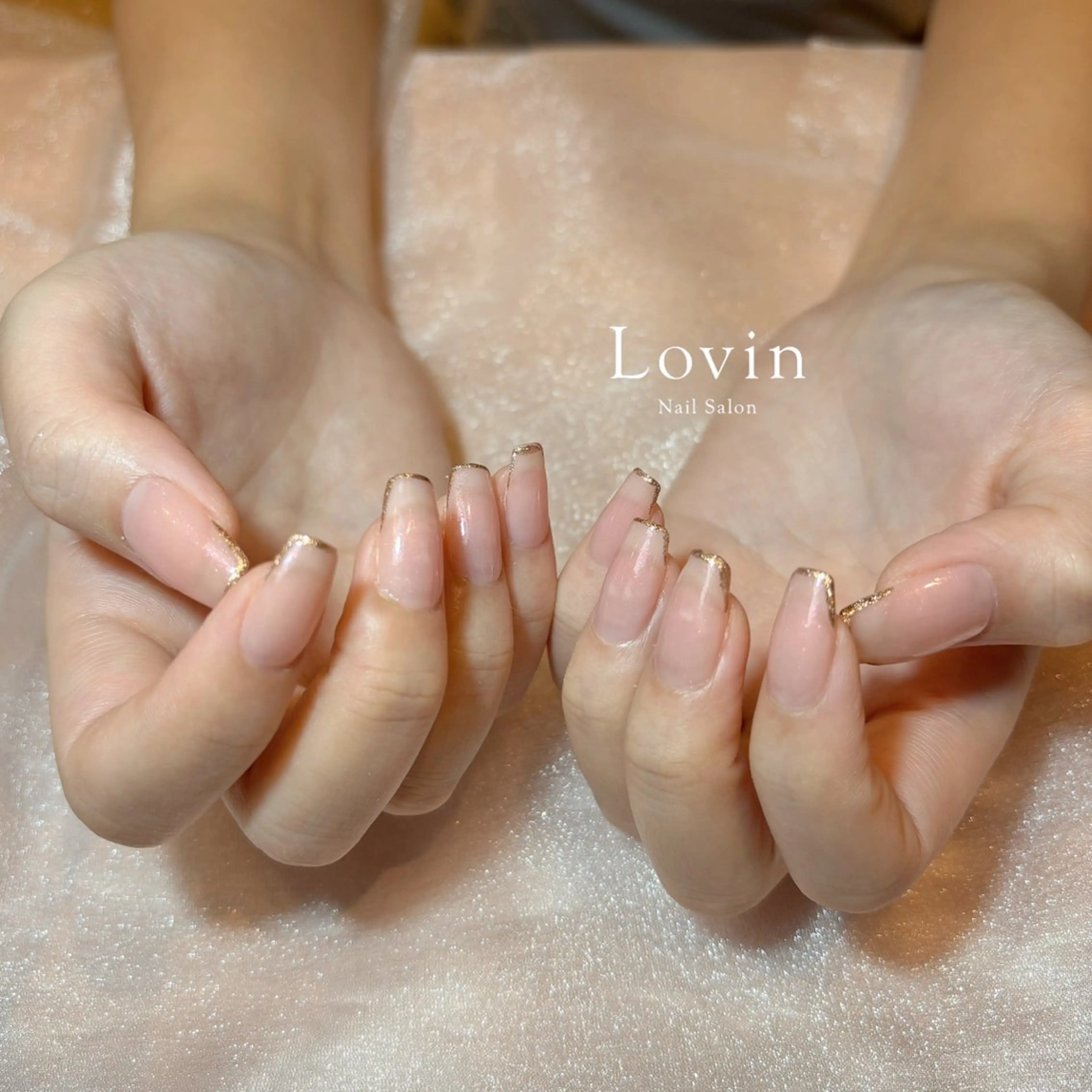 ネイル フレンチネイル パラジェル認定サロン　ネイルケア&スパ　Lovin【ラヴィン】所属・田中 凜歌のネイルデザイン