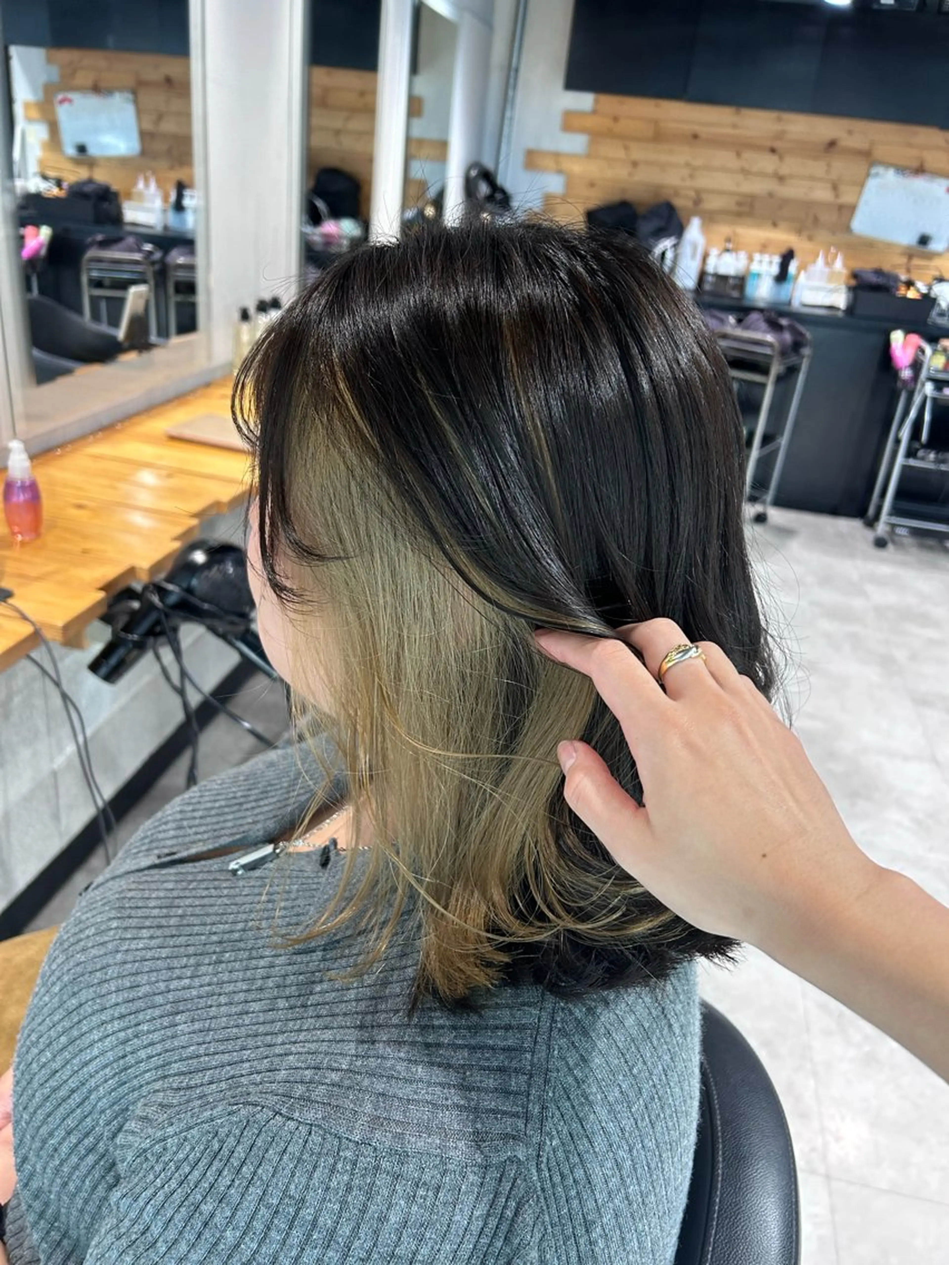 セミロング ヘアカラー トリートメント ヘッドスパ 韓国Style♡ Nanami🇰🇷のヘアスタイル