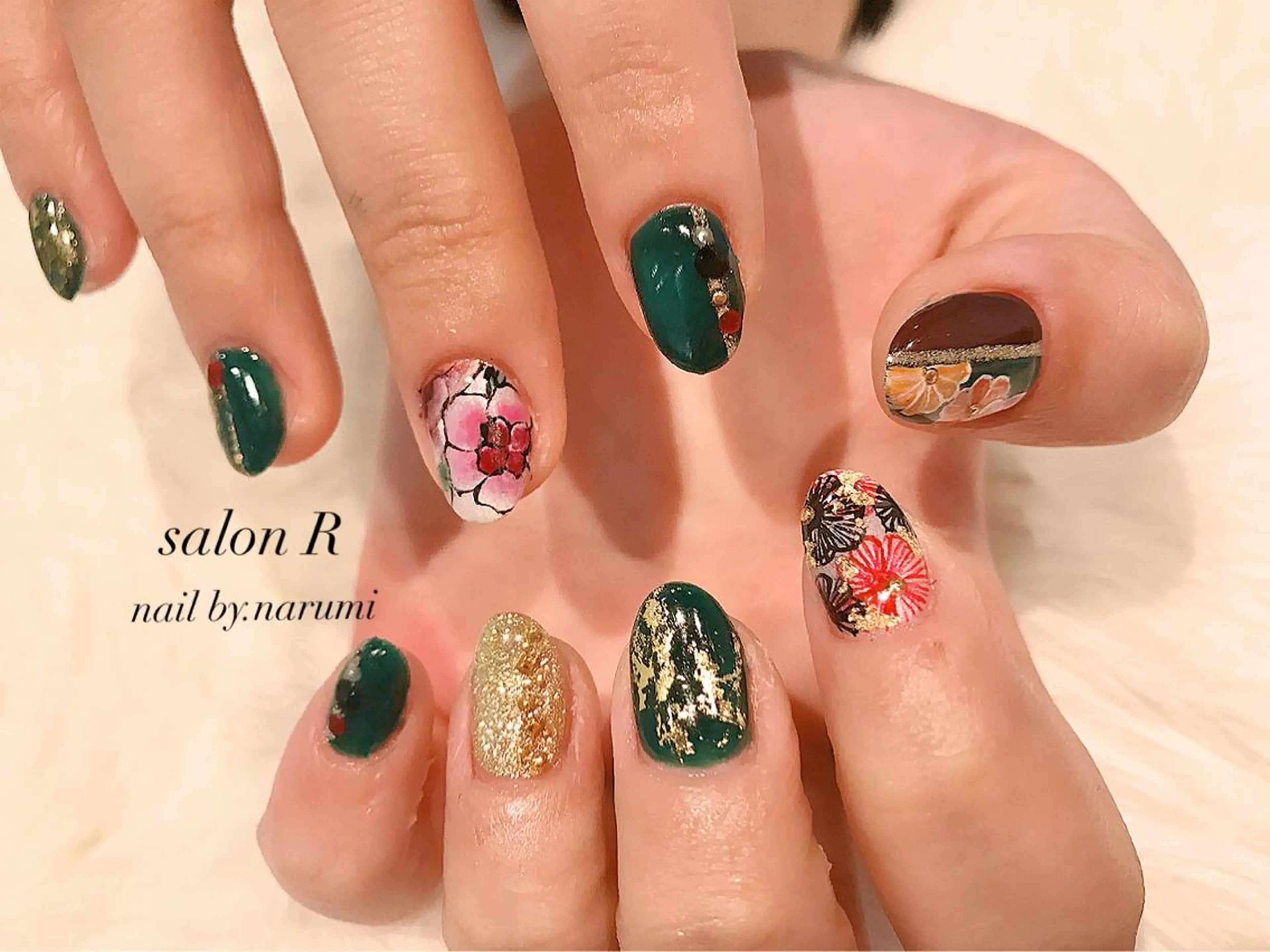 ネイル ハンドネイル Re Pearl～コーディネートサロン～ 市駅前店所属・NARUMI HYODOのネイルデザイン