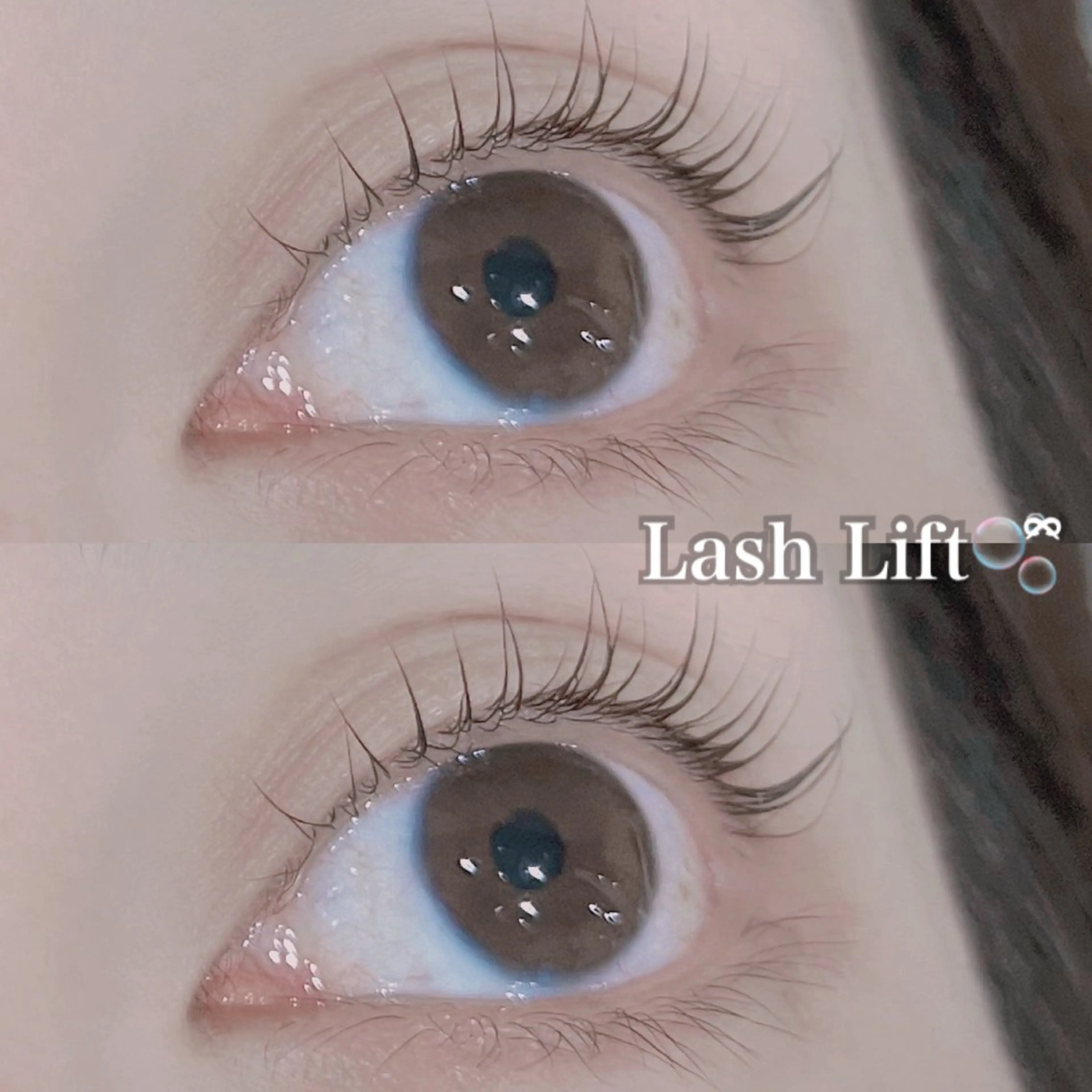 マツエク・マツパ フラットラッシュ 韓国風マツエク パリジェンヌラッシュリフト 下まつげエクステ 一重×まつ毛パーマ マツパ Rairia nail所属・Rairia momoka🎀✨のマツエク・マツパデザイン