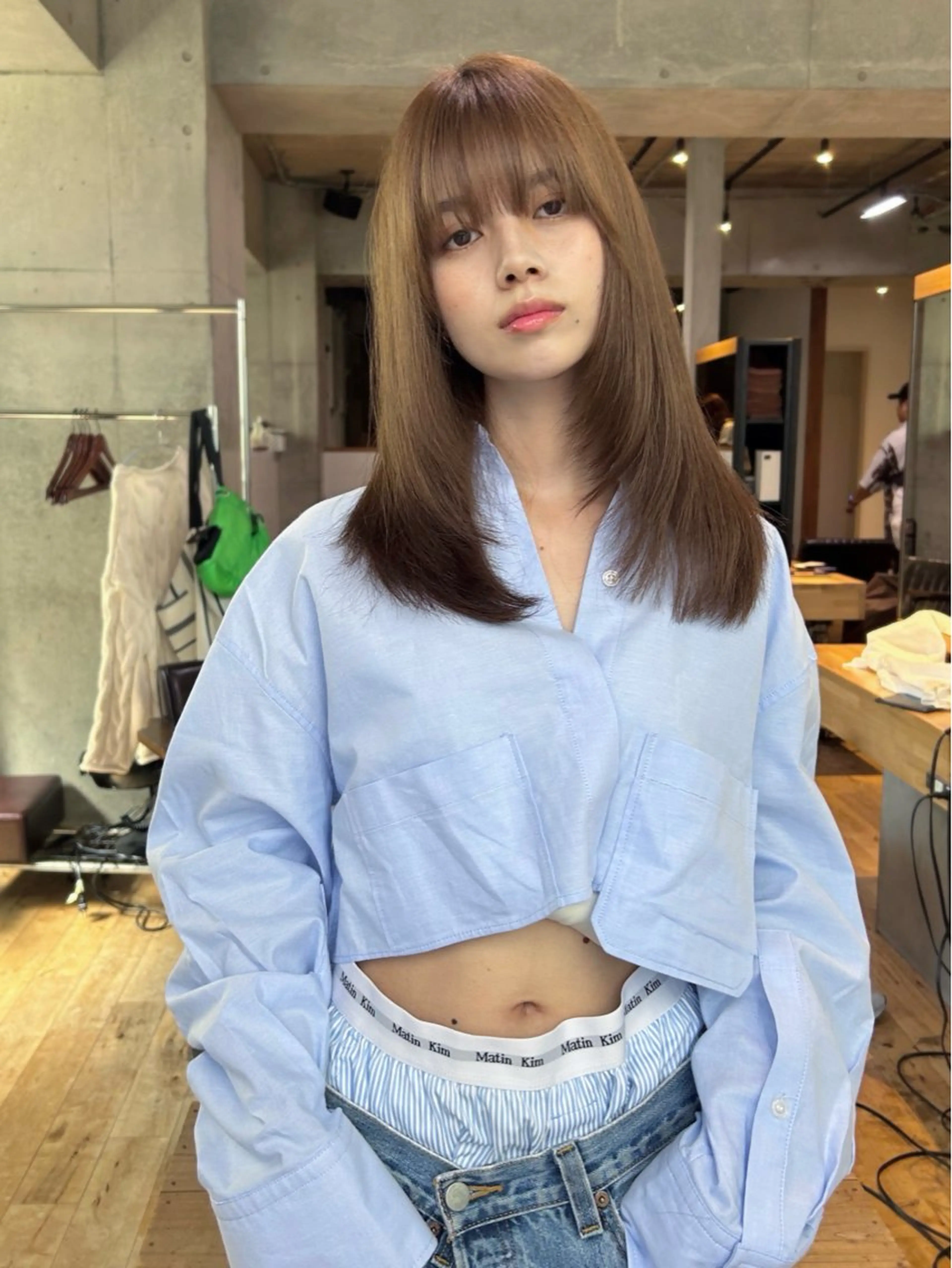 セミロング ヘアアレンジ RONU所属・鎌倉駅*カット/ 似合わせ/ニシハラのヘアスタイル