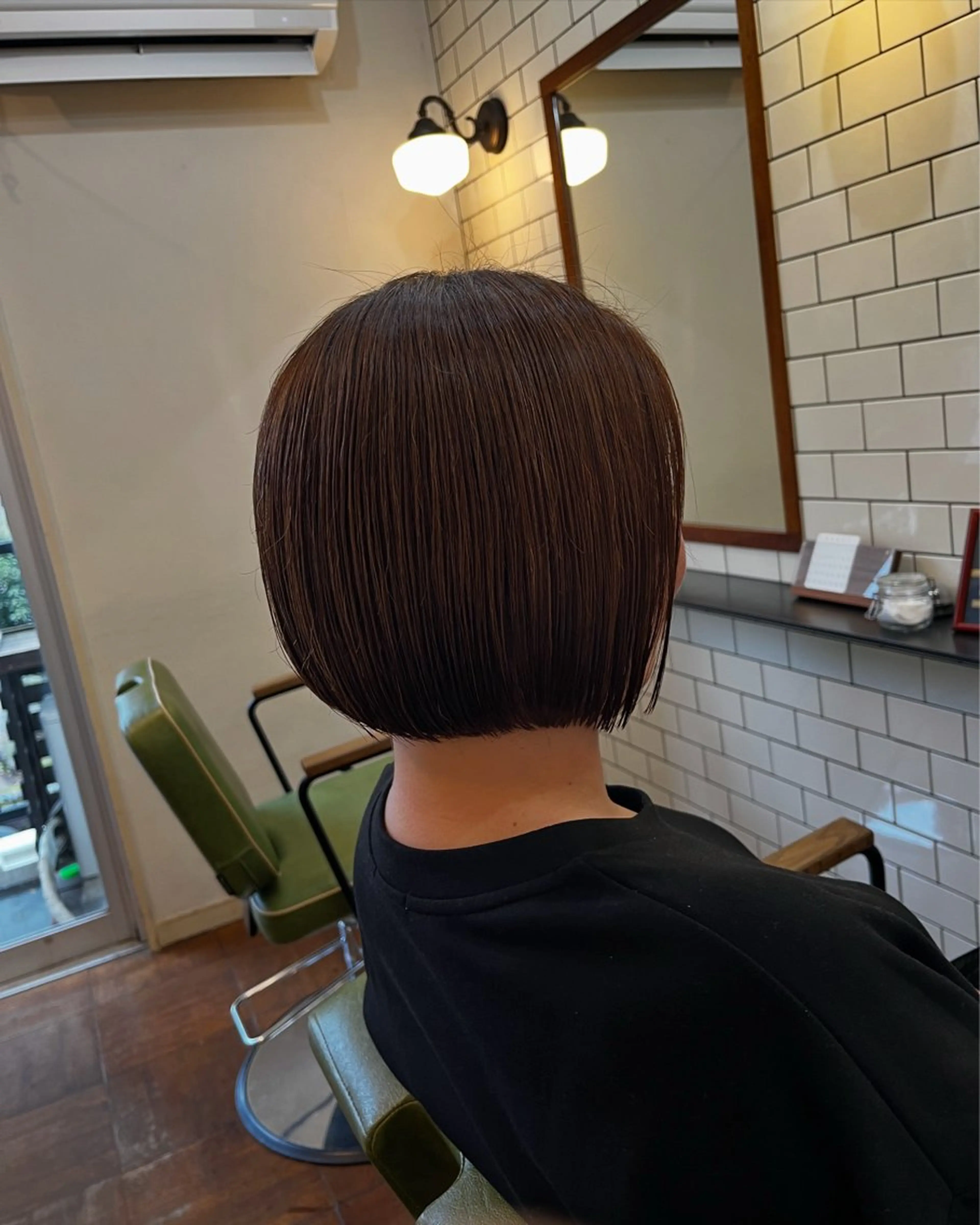ショート カラー 切りっぱなしボブ ボブ 顔周りカット 似合わせカット 丸みショート🌙 タッセルボブ/井上翔のヘアスタイル