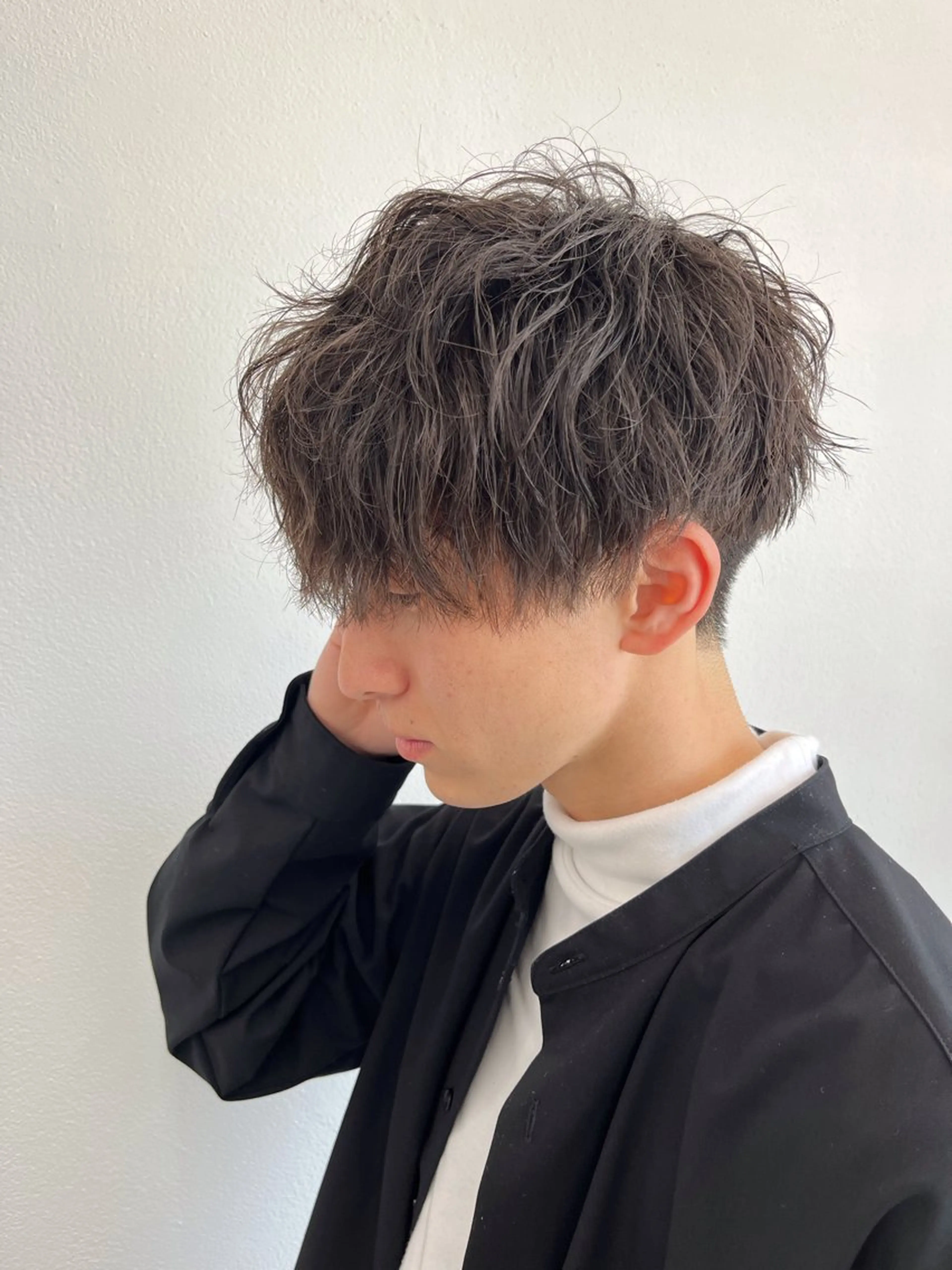 パーマ メンズ カット パーマ ⚡️メンズ/波巻き/ 片岡篤宣/水戸⚡️のヘアスタイル