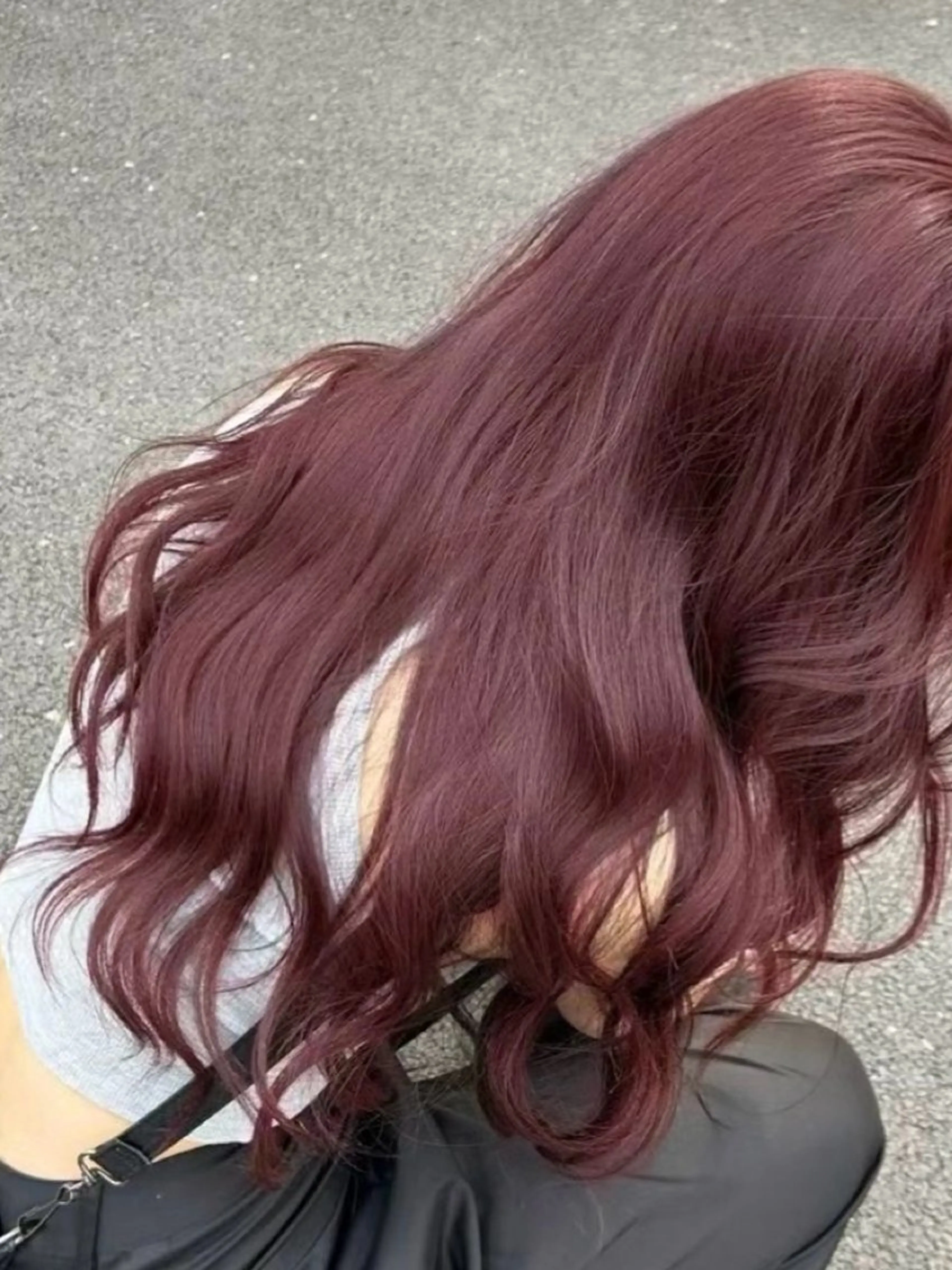 ロング カラー ヘアカラー トリートメント ヘッドスパ うる艶韓国ヘア 🤍りんのヘアスタイル