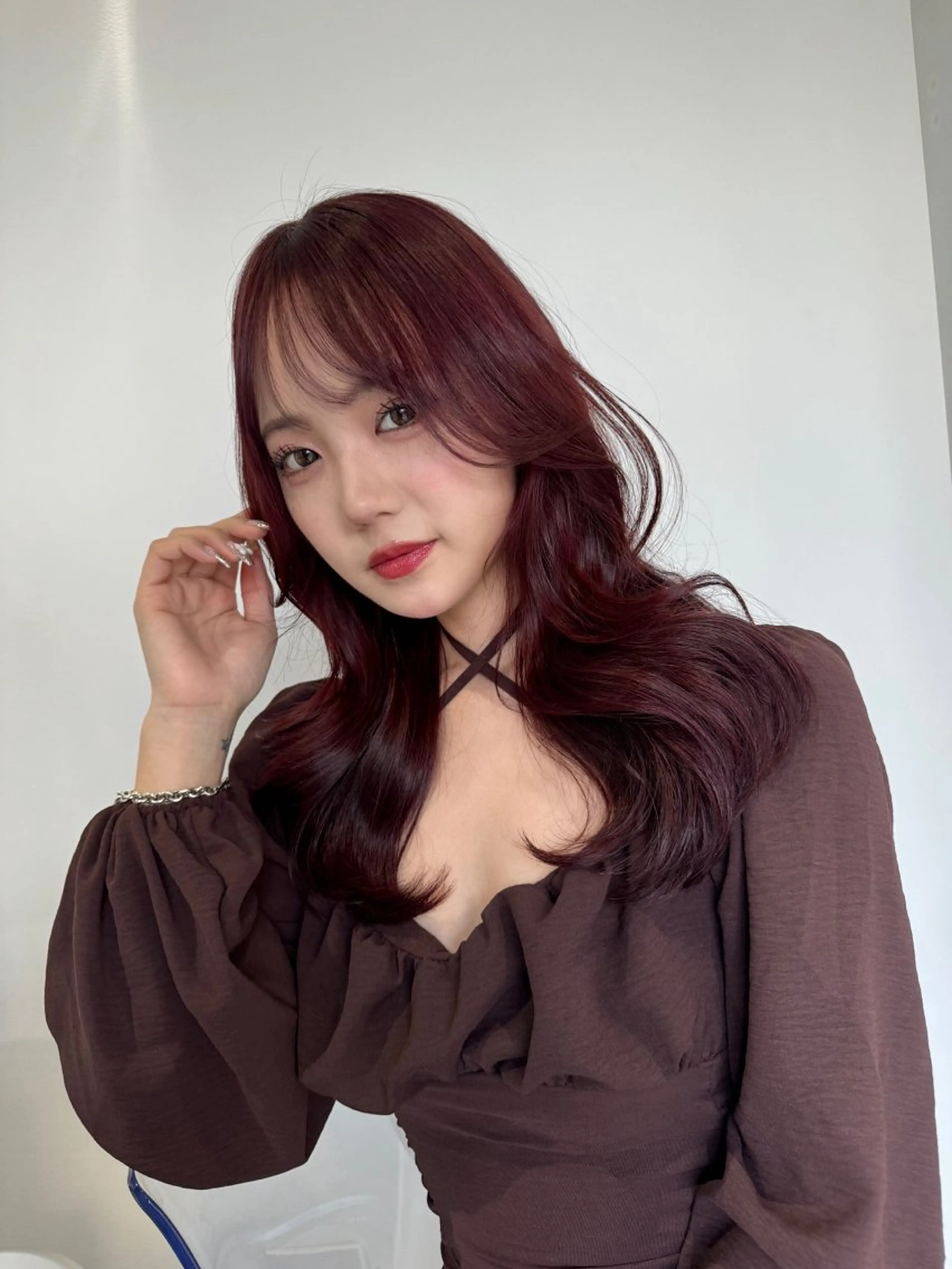 セミロング 💖韓国風💖 レイヤー/LISAのヘアスタイル